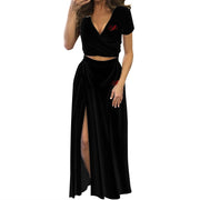Short sleeve long dress suit - Luma Gorria vêtement