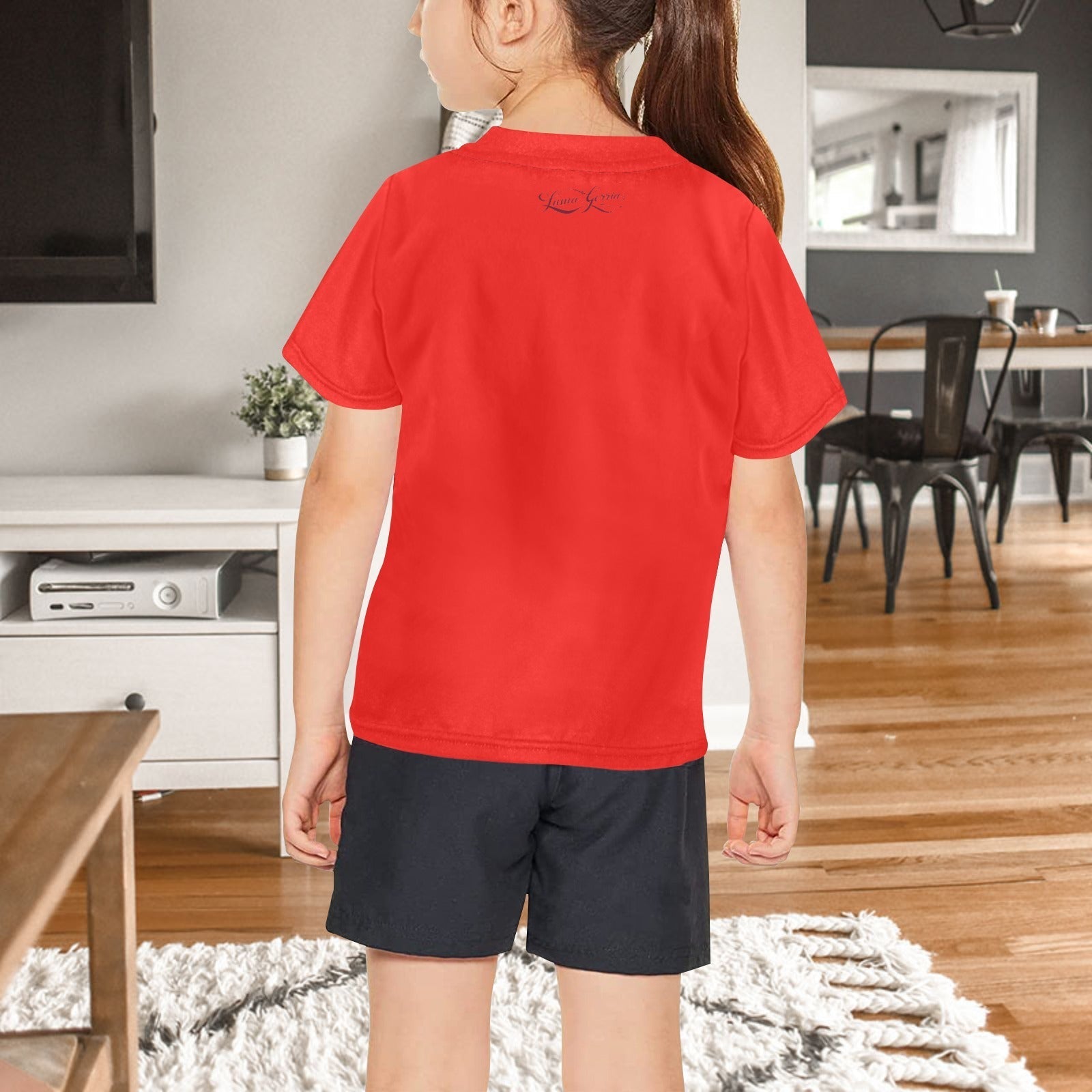T - SHIRT Fille 100% Polyester – Style Moderne et Confort au Quotidien. "MARIA". - Luma Gorria vêtement