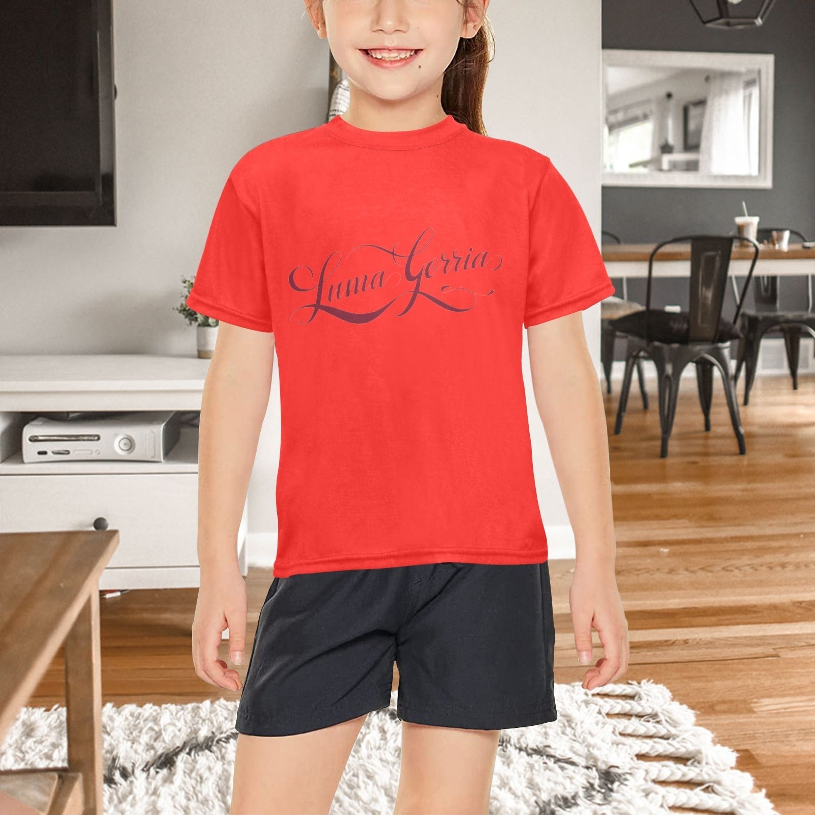 T - SHIRT Fille 100% Polyester – Style Moderne et Confort au Quotidien. "MARIA". - Luma Gorria vêtement