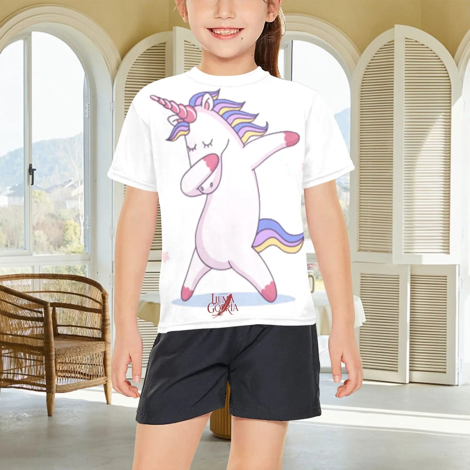 T - SHIRT Fille Original. " LILYA". - Luma Gorria vêtement