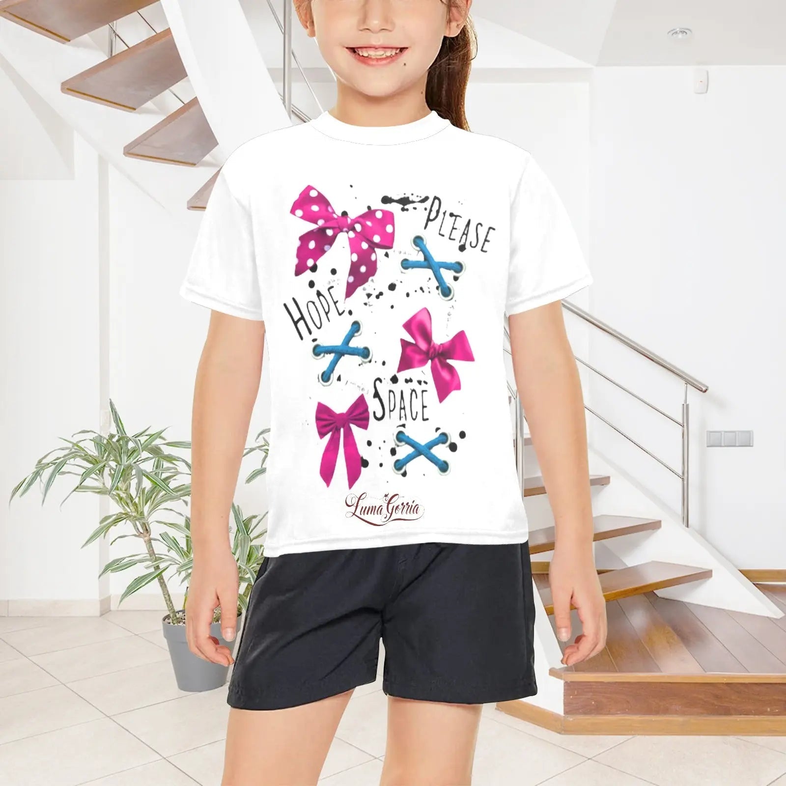 T - SHIRT Fille Un Concentré d'Originalité et de Style. "GLORIA'. - Luma Gorria vêtement