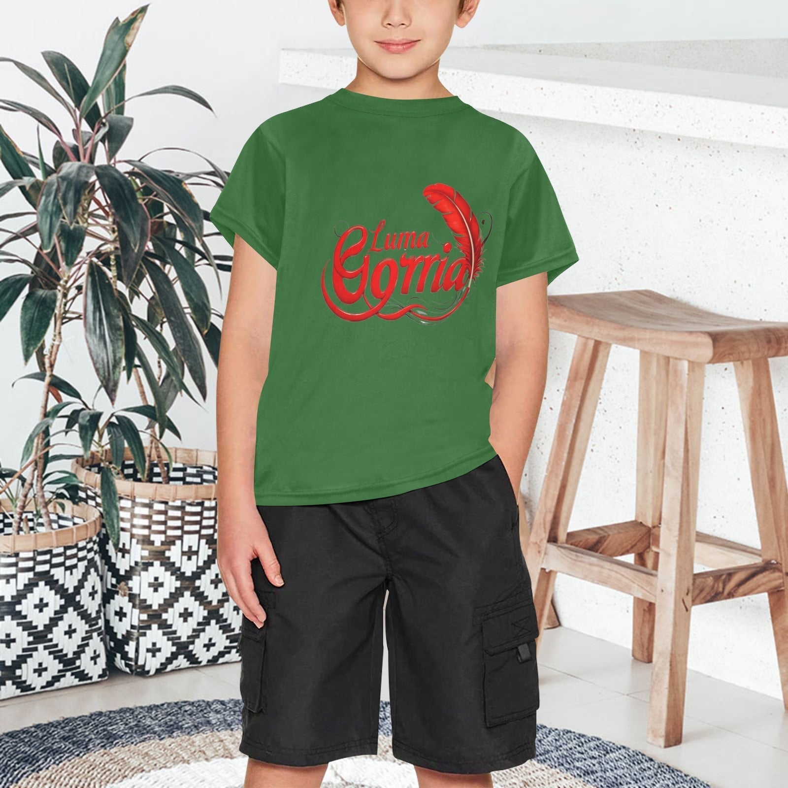 T - SHIRT Garçon 100% Polyester – Confort, Durabilité et Style Moderne. "ZENO". - Luma Gorria vêtement