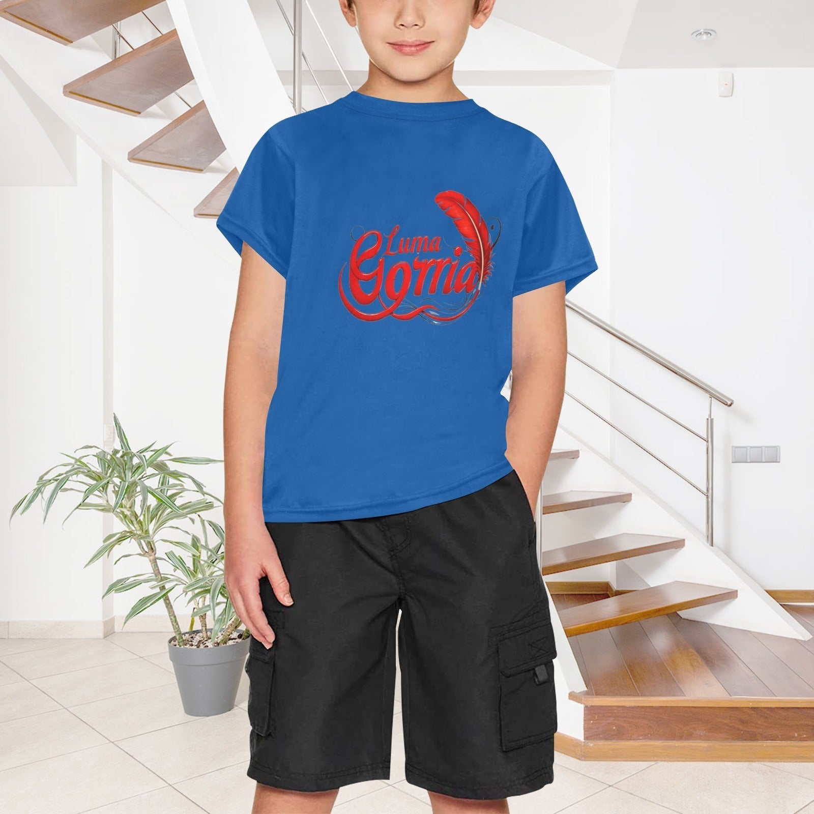 T - SHIRT Garçon 100% Polyester – Confort Durable et Design Tendance. "MILO". - Luma Gorria vêtement