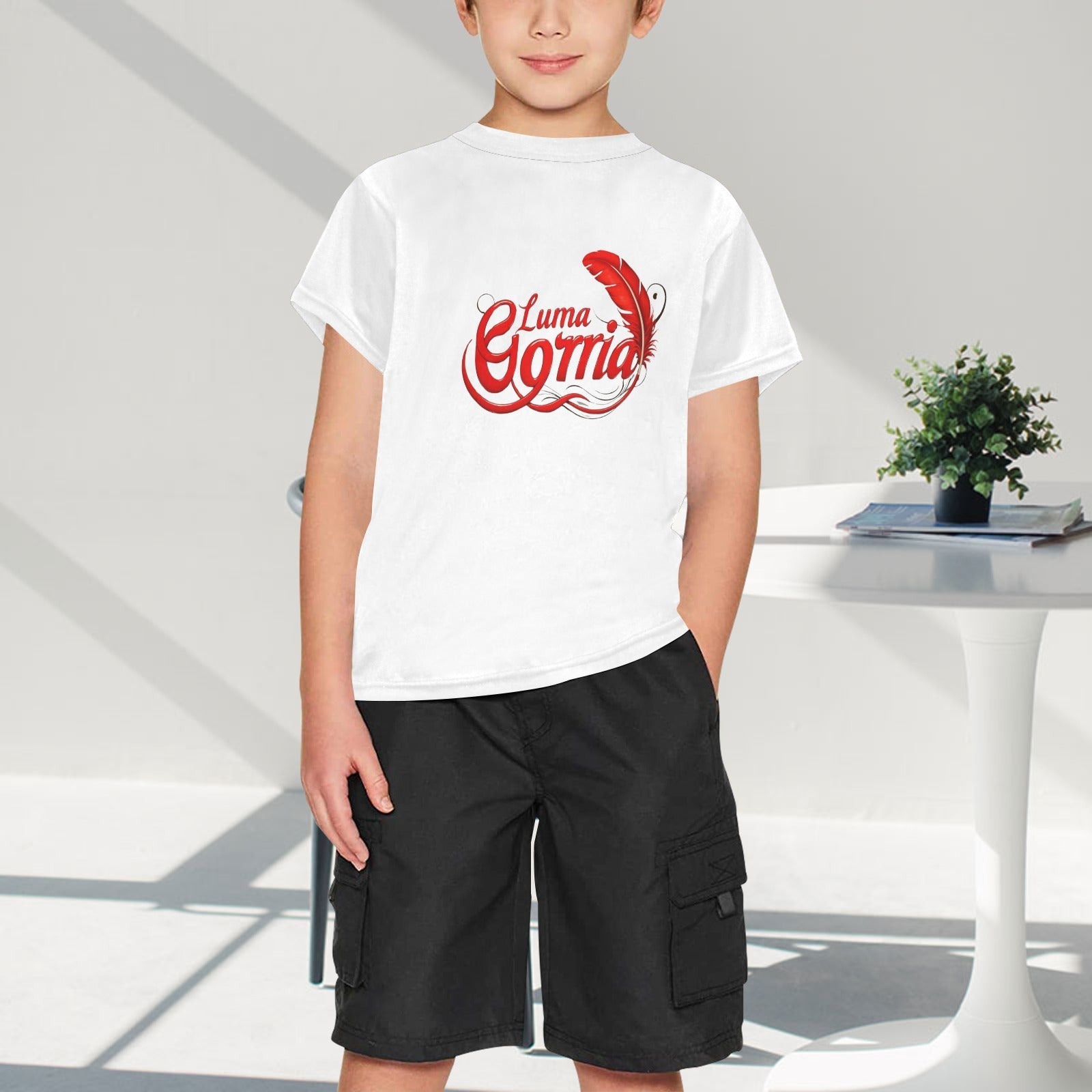 T - SHIRT Garçon 100% Polyester – Confort et Style Inégalé au Quotidien. "MANO". - Luma Gorria vêtement