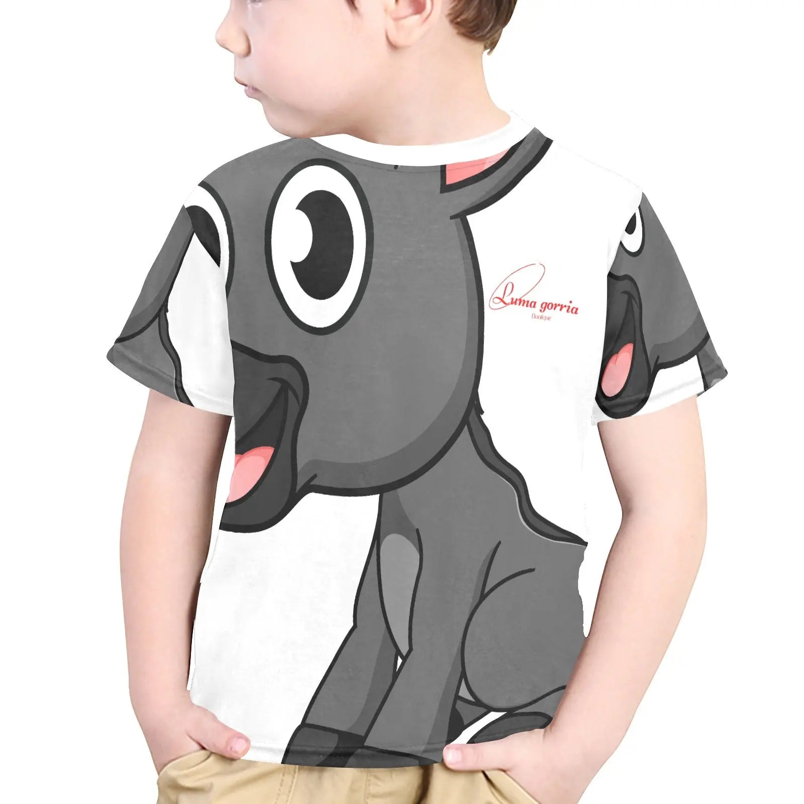 T - SHIRT Garçon 100% Polyester – Confort Quotidien et Style Actuel. "KEALO". - Luma Gorria vêtement