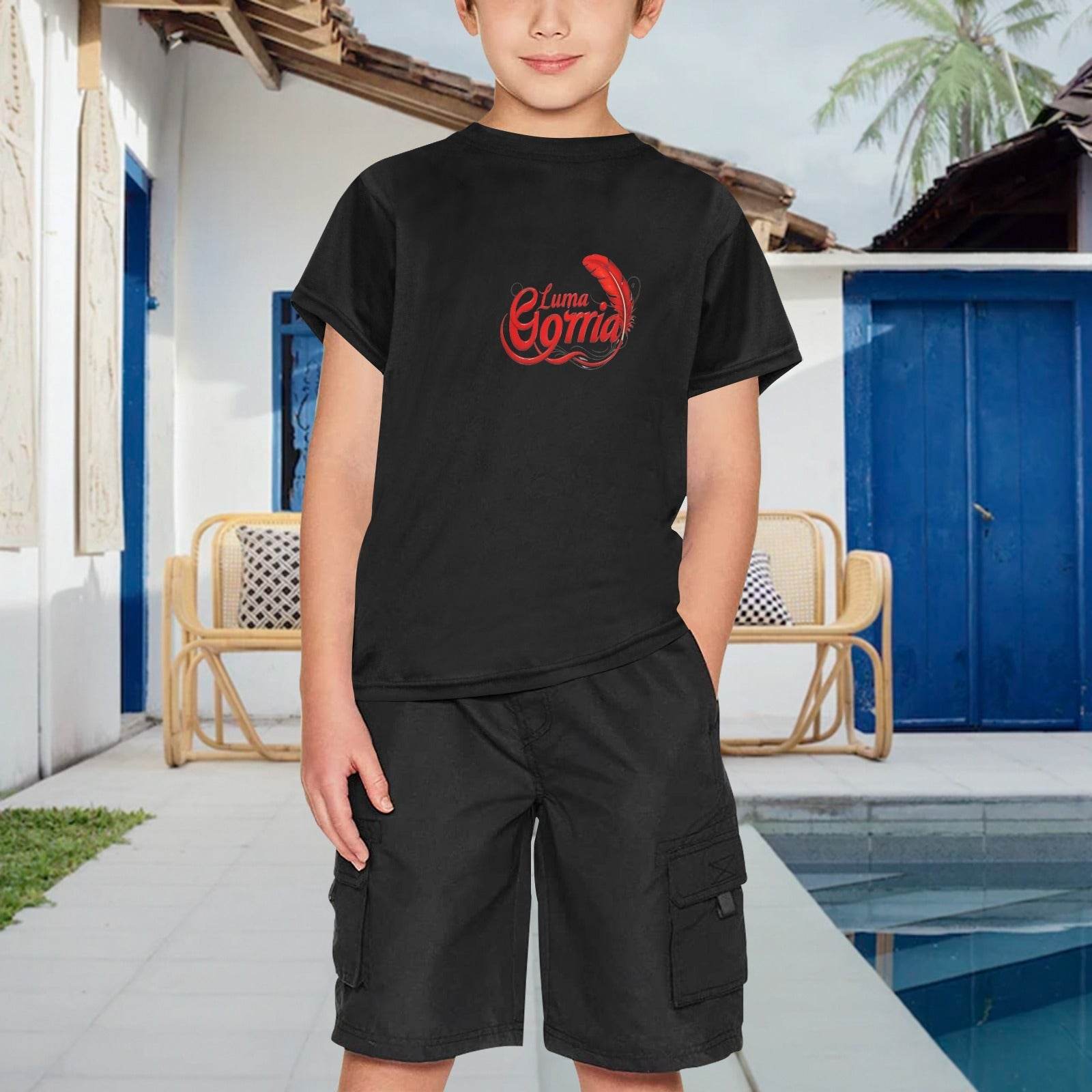 T - SHIRT Garçon 100% Polyester – Confort, Style et Praticité pour Tous les Jours - Luma Gorria vêtement