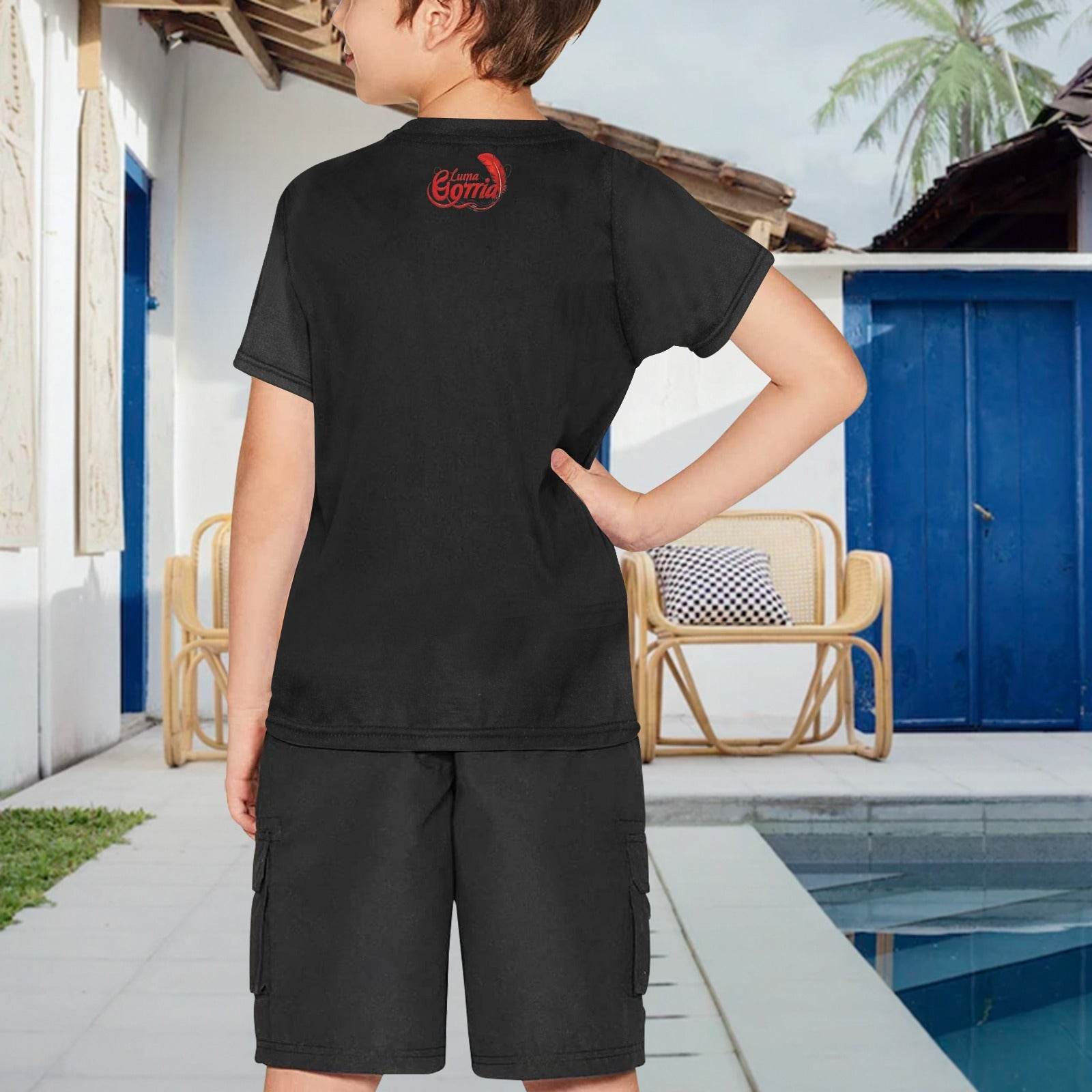 T - SHIRT Garçon 100% Polyester – Confort, Style et Praticité pour Tous les Jours - Luma Gorria vêtement