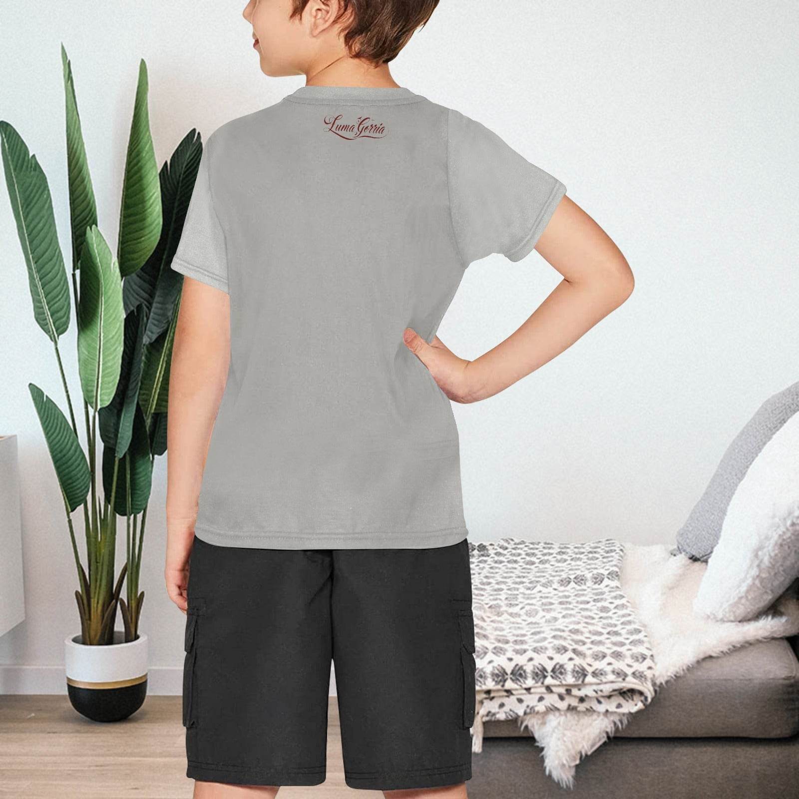 T - SHIRT garçon avec message – Confort et style au Quotidien 100% polyester - Luma Gorria vêtement