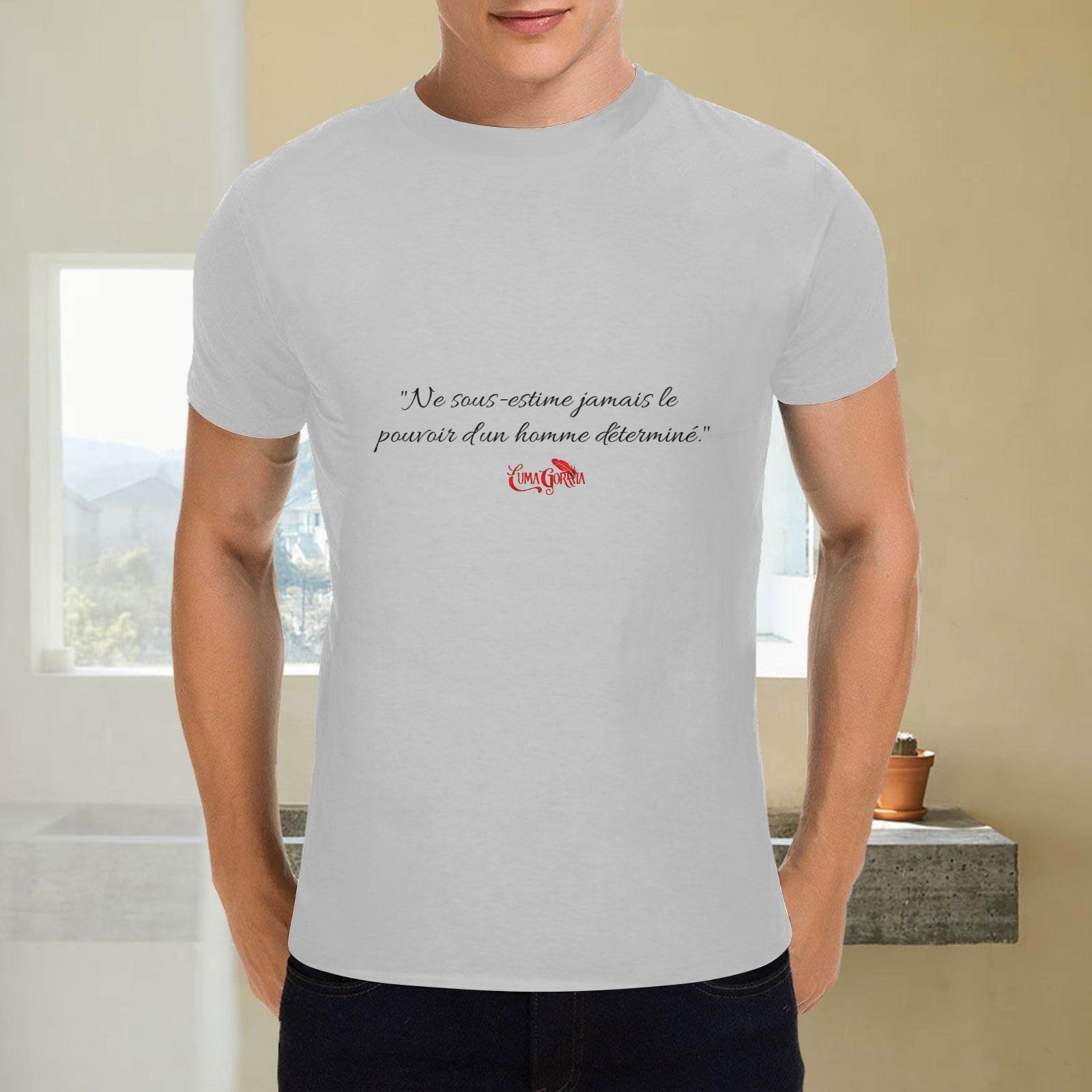 T - SHIRT Homme 100% Coton avec Message – Confort Quotidien - Luma Gorria vêtement