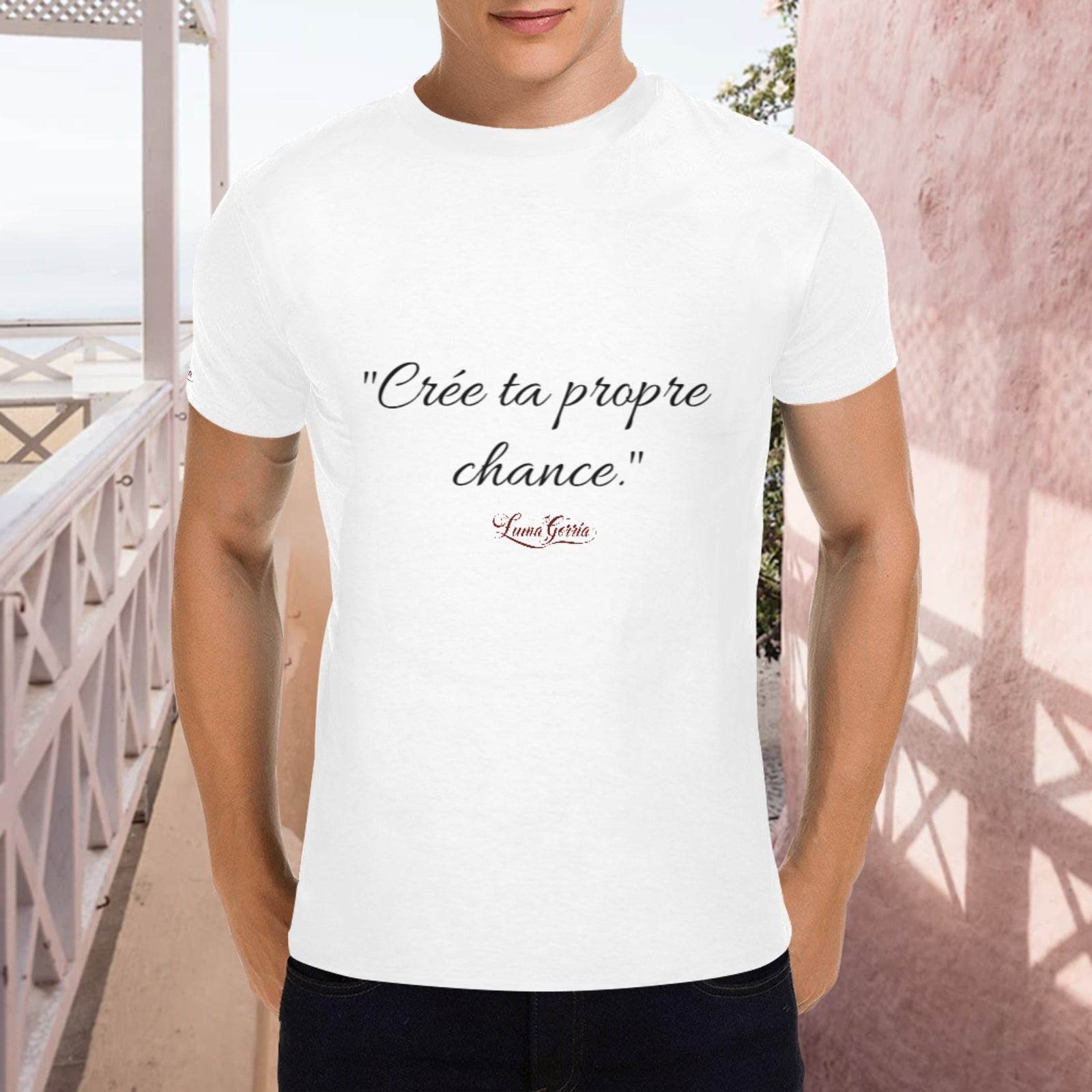 T - SHIRT Homme 100% Coton avec Message – Style Décontracté et Confort. - Luma Gorria vêtement