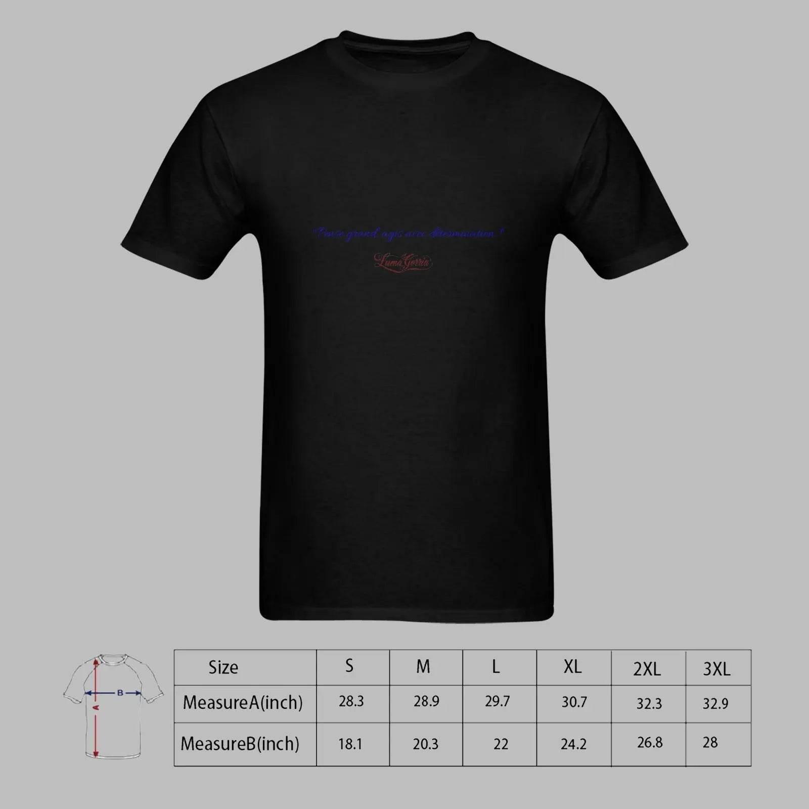 T - SHIRT Homme 100% Coton avec Message – Style Décontracté et Confort Exceptionnel - Luma Gorria vêtement