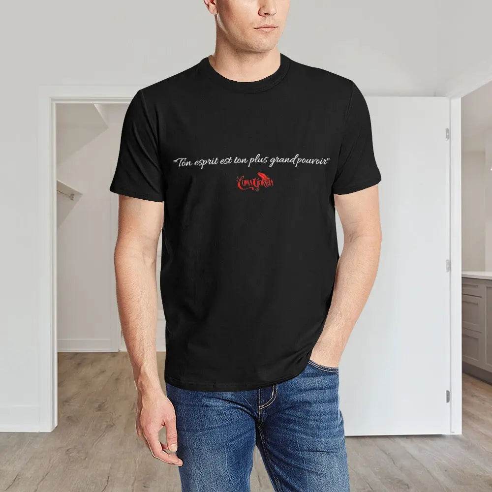 T-shirt Homme 100% Polyester – Message Audacieux et Confort Inégalé - Luma Gorria vêtement