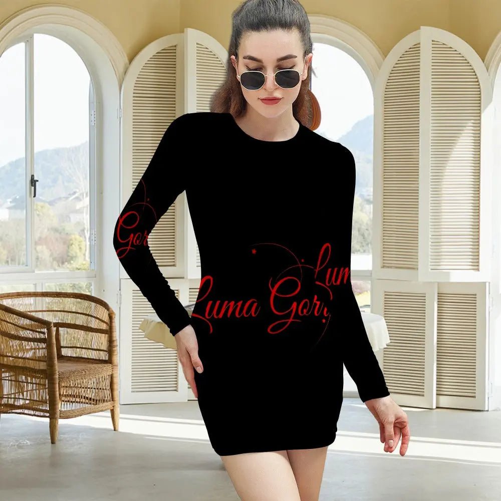 💃 UNE TOUCHE DE RAFFINEMENT– La Robe Courte Manches Longues Signée Luma Gorria. "ANDORA". - Luma Gorria vêtement