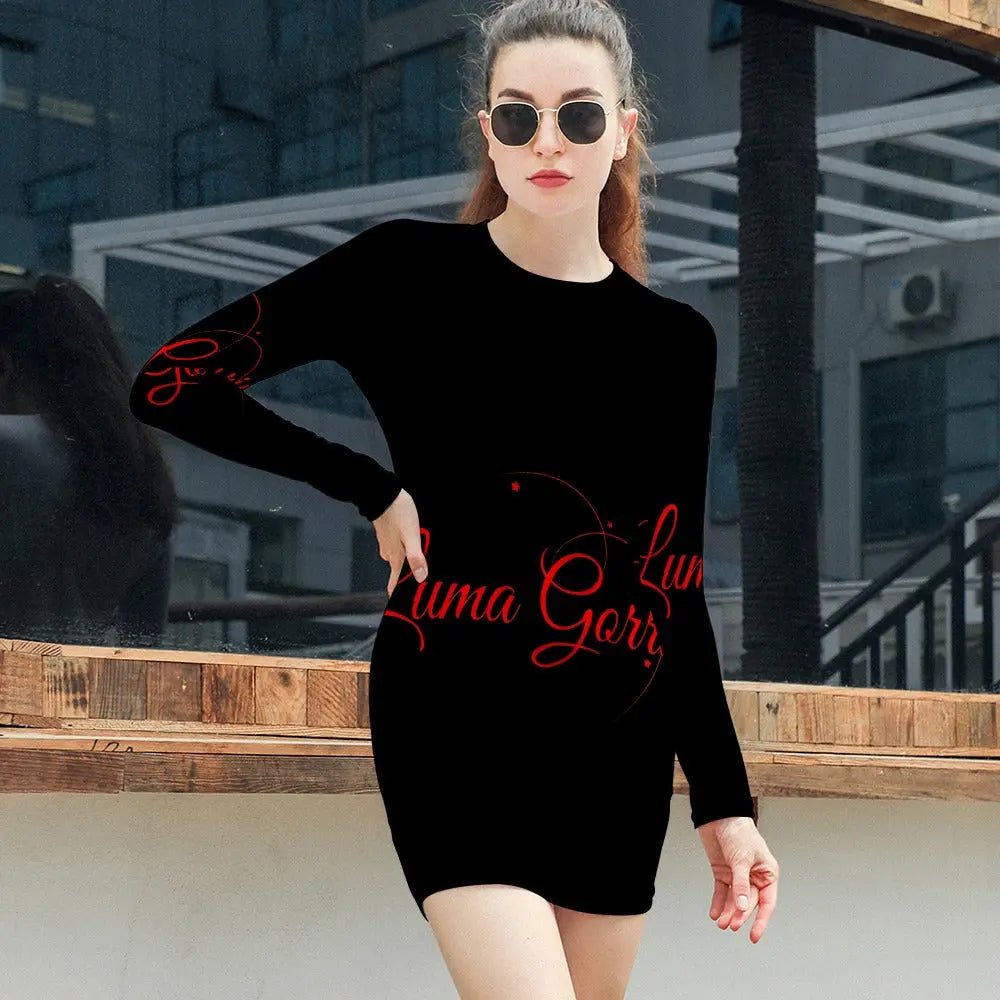 💃 UNE TOUCHE DE RAFFINEMENT– La Robe Courte Manches Longues Signée Luma Gorria. "ANDORA". - Luma Gorria vêtement