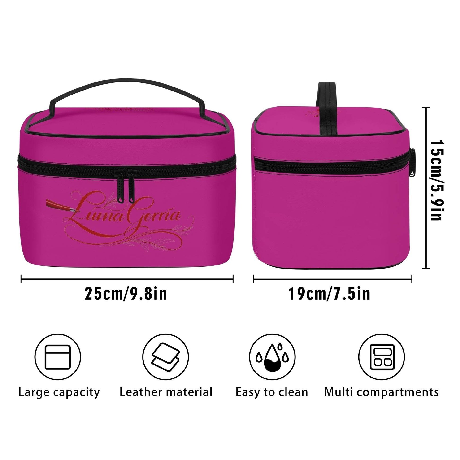Vanity de Cosmétique en Cuir PU – Élégance, Rangement Optimisé et Pratique pour Tous Vos Produits de Beauté - Luma Gorria vêtement