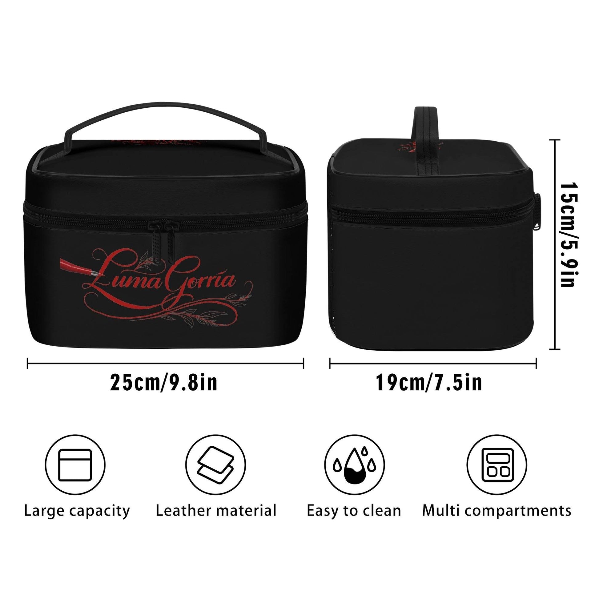 Vanity de Cosmétique en Cuir PU – Rangement Élégant, Pratique et Fonctionnel pour Tous Vos Produits de Beauté - Luma Gorria vêtement