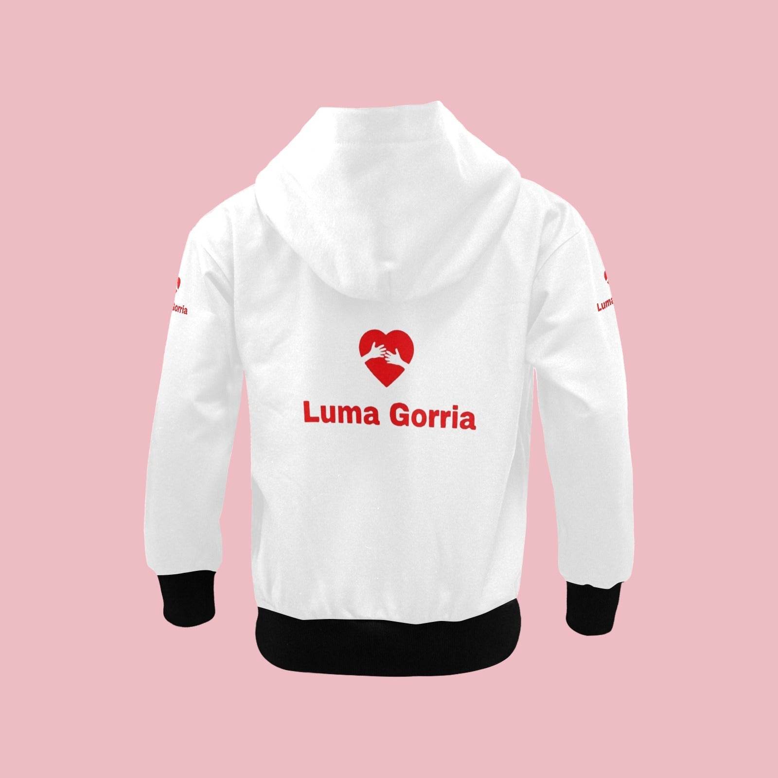Veste Sweat Fille 100% Polyester à Capuche Zippée – Confort et Protection - Luma Gorria vêtement