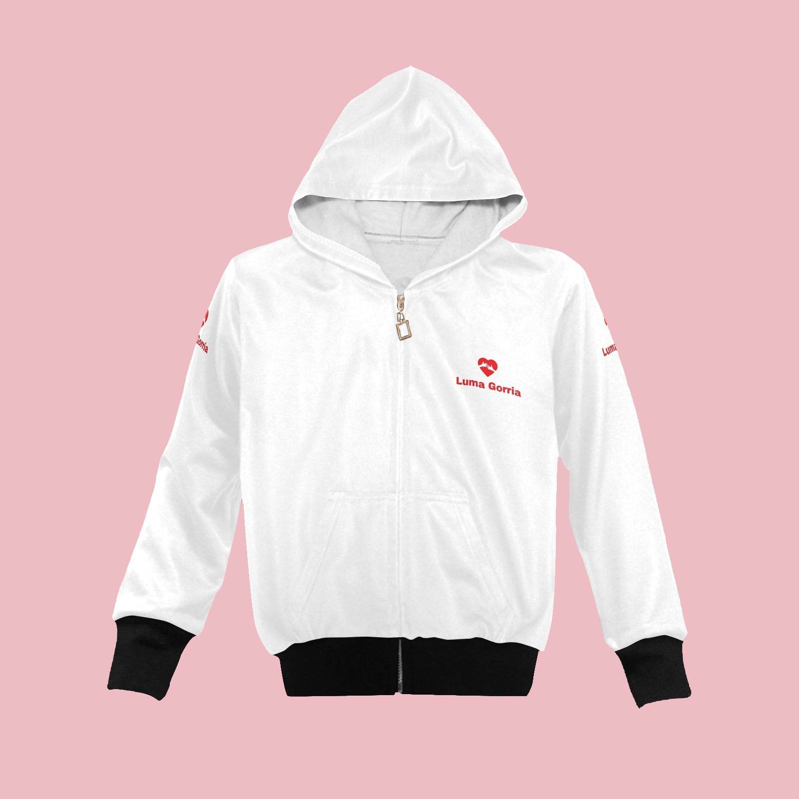 Veste Sweat Fille 100% Polyester à Capuche Zippée – Confort et Protection - Luma Gorria vêtement