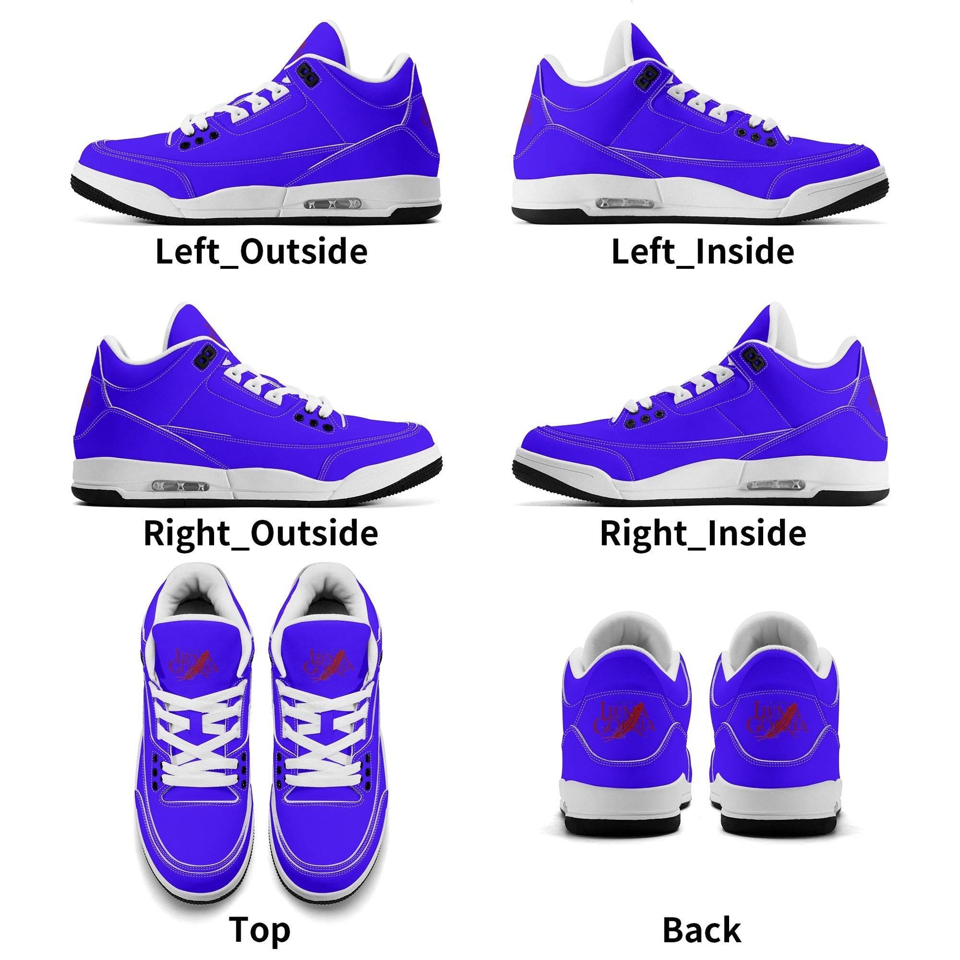 Womens High Top Retro Leather Basketball Sneakers - Luma Gorria vêtement