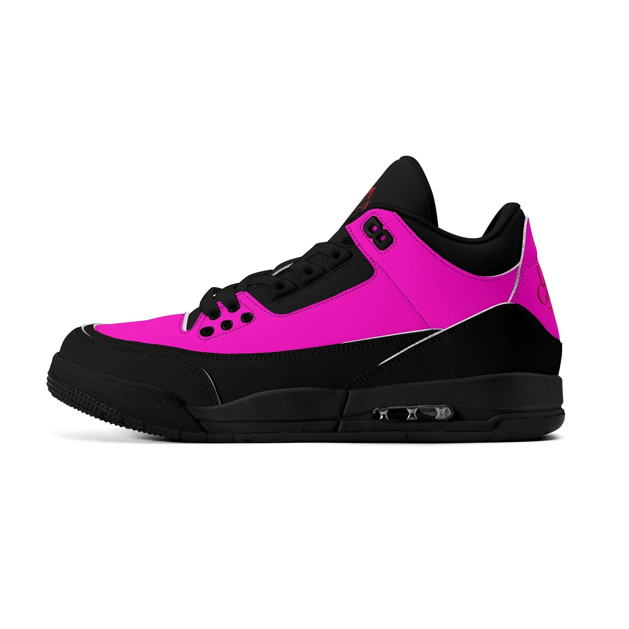 Womens High Top Retro Leather Basketball Sneakers - Luma Gorria vêtement