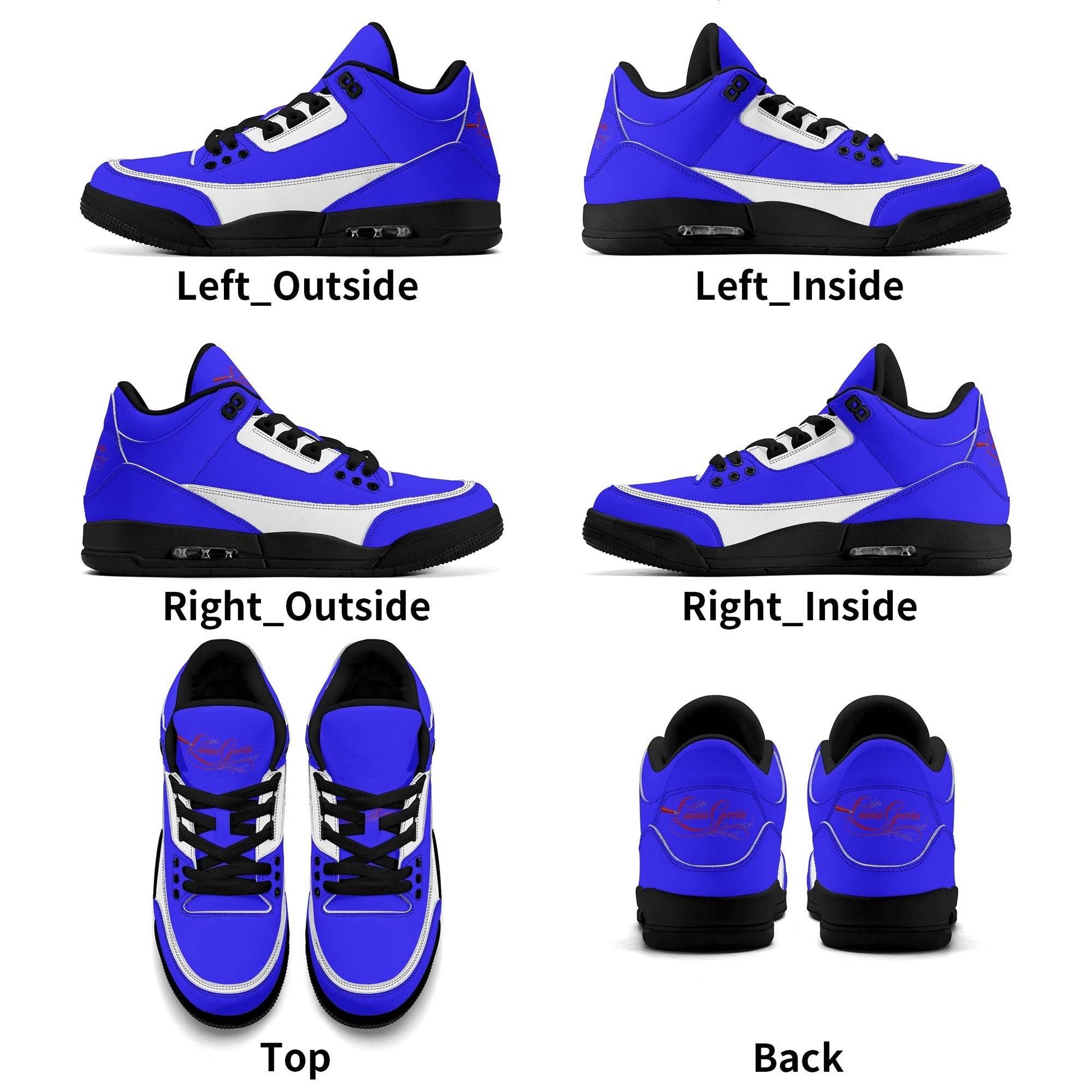 Womens High Top Retro Leather Basketball Sneakers - Luma Gorria vêtement