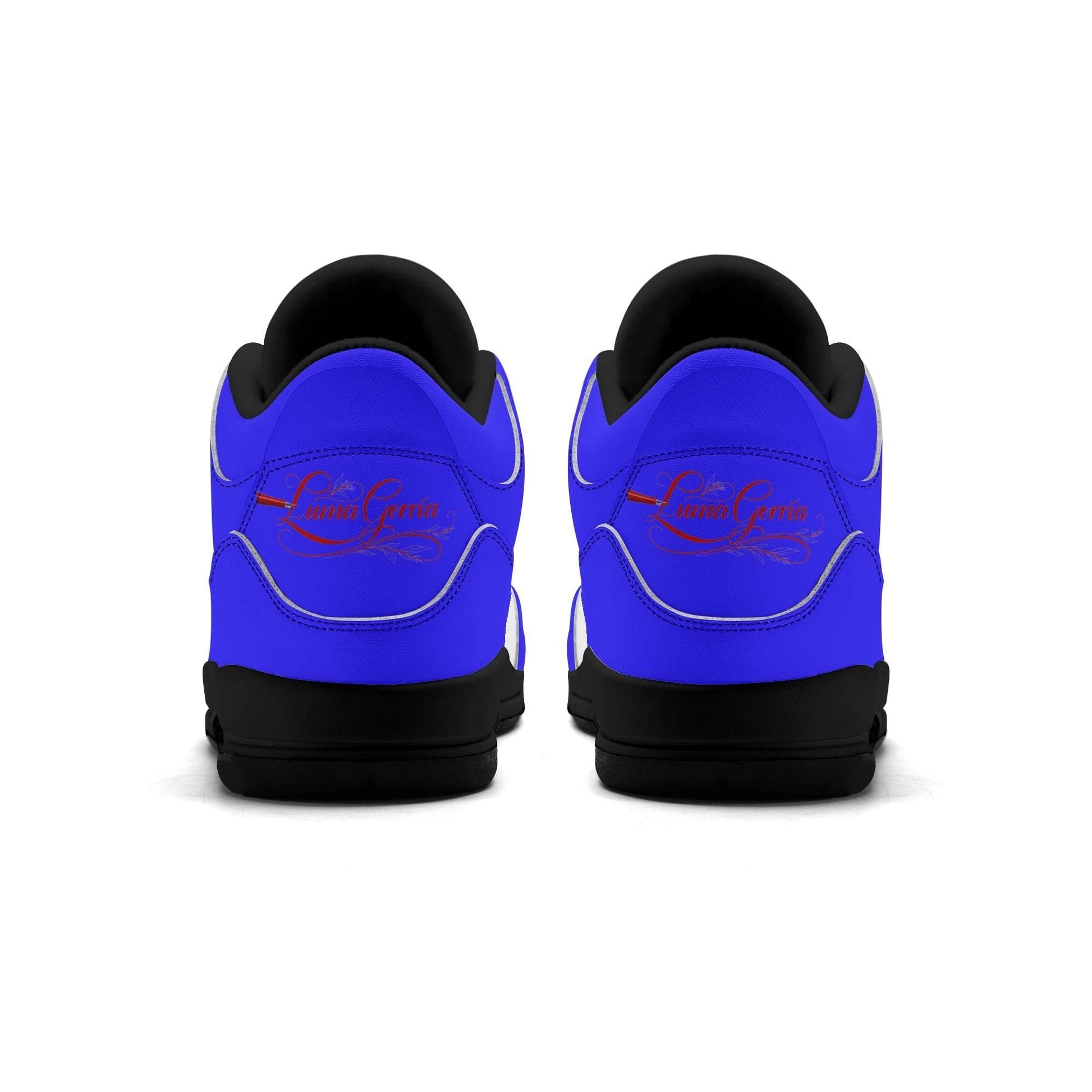 Womens High Top Retro Leather Basketball Sneakers - Luma Gorria vêtement