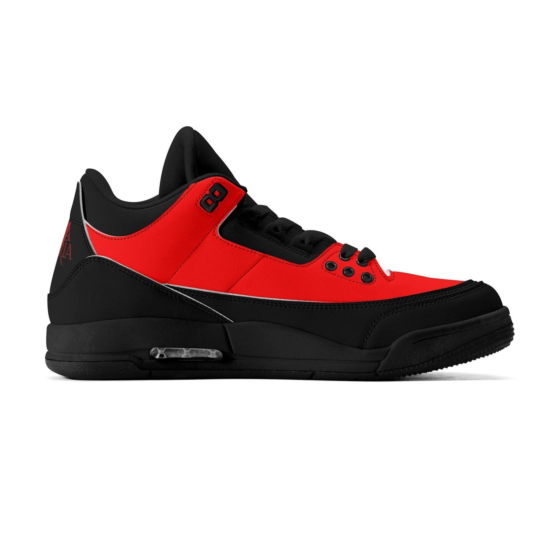 Womens High Top Retro Leather Basketball Sneakers - Luma Gorria vêtement