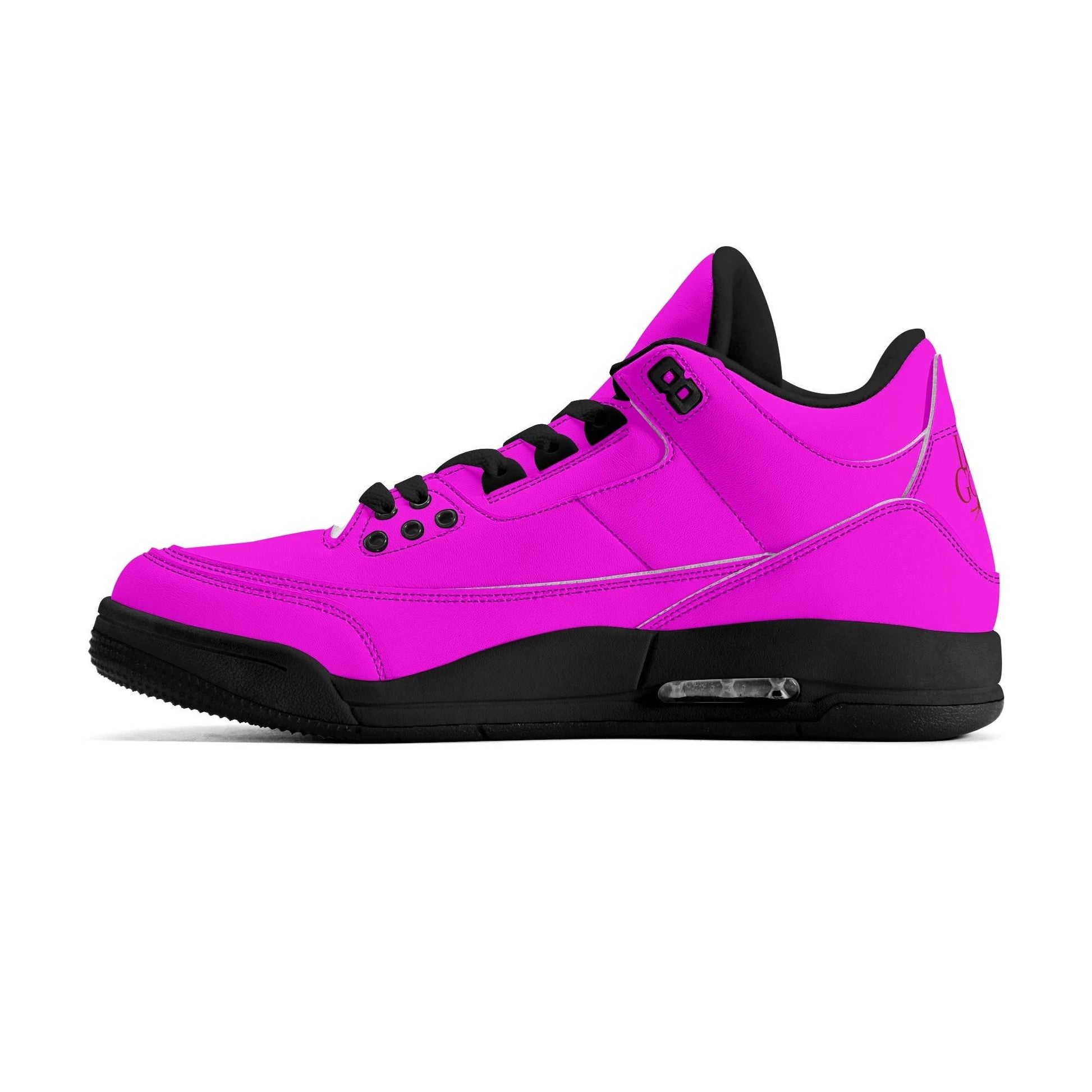 Womens High Top Retro Leather Basketball Sneakers - Luma Gorria vêtement