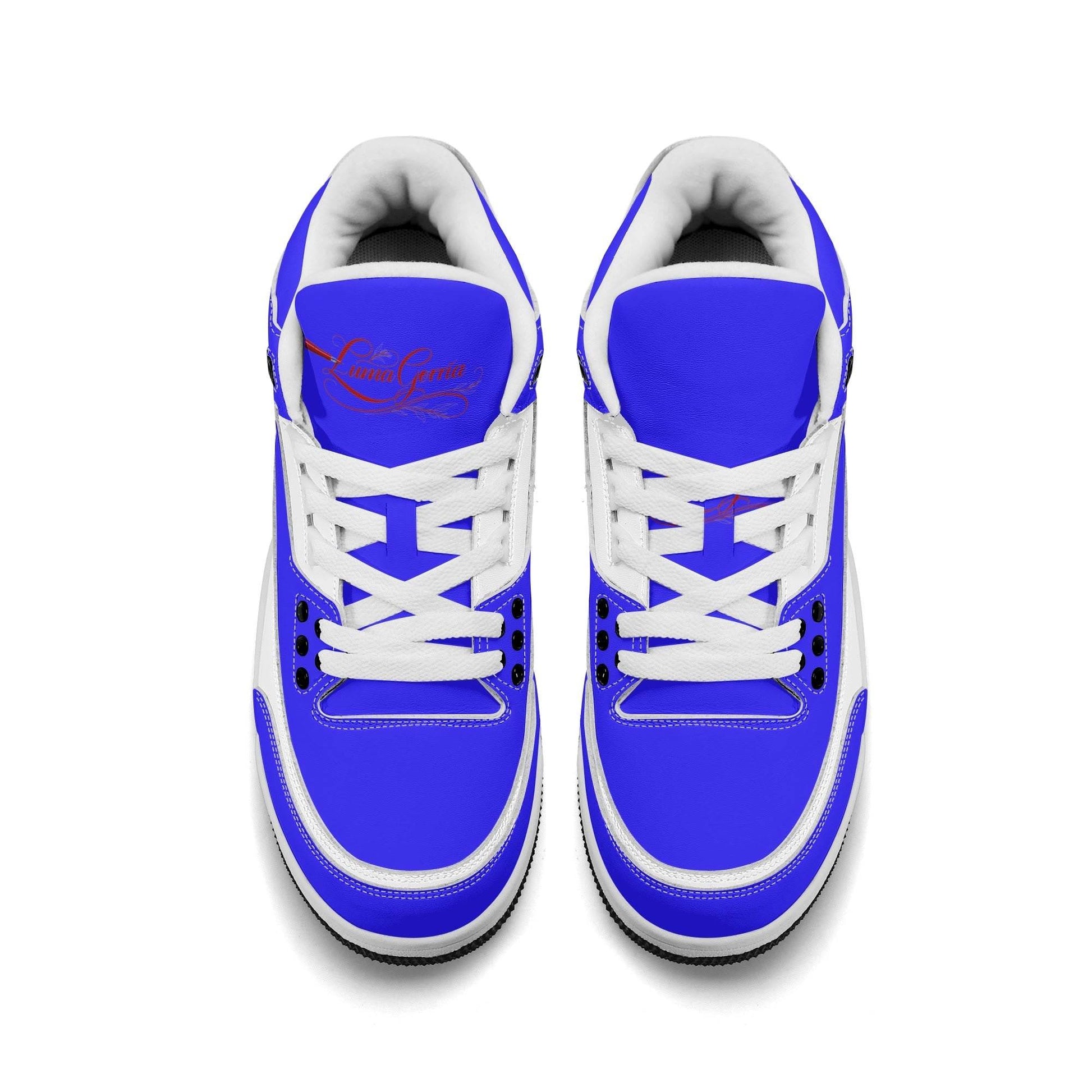 Womens High Top Retro Leather Basketball Sneakers - Luma Gorria vêtement