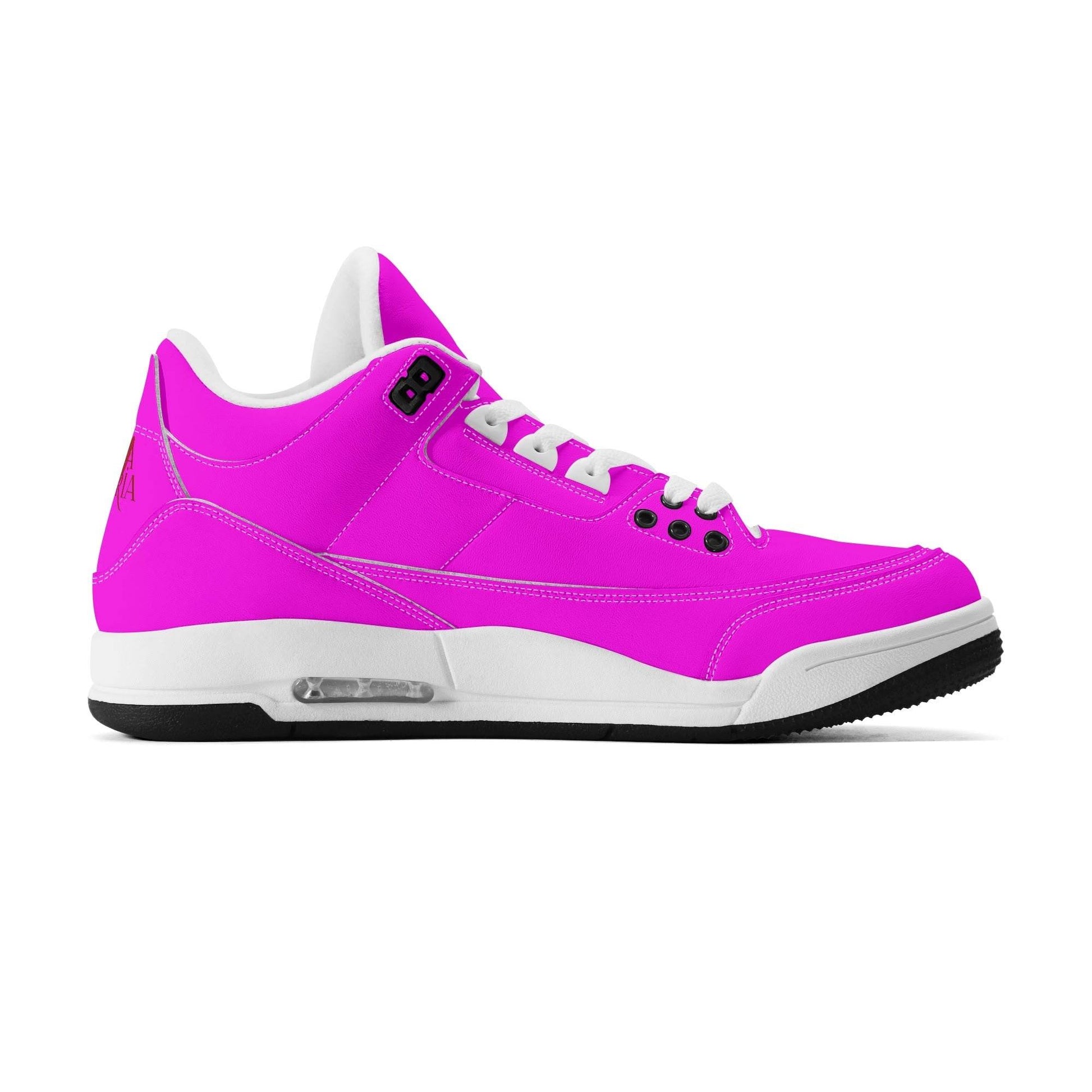 Womens High Top Retro Leather Basketball Sneakers - Luma Gorria vêtement