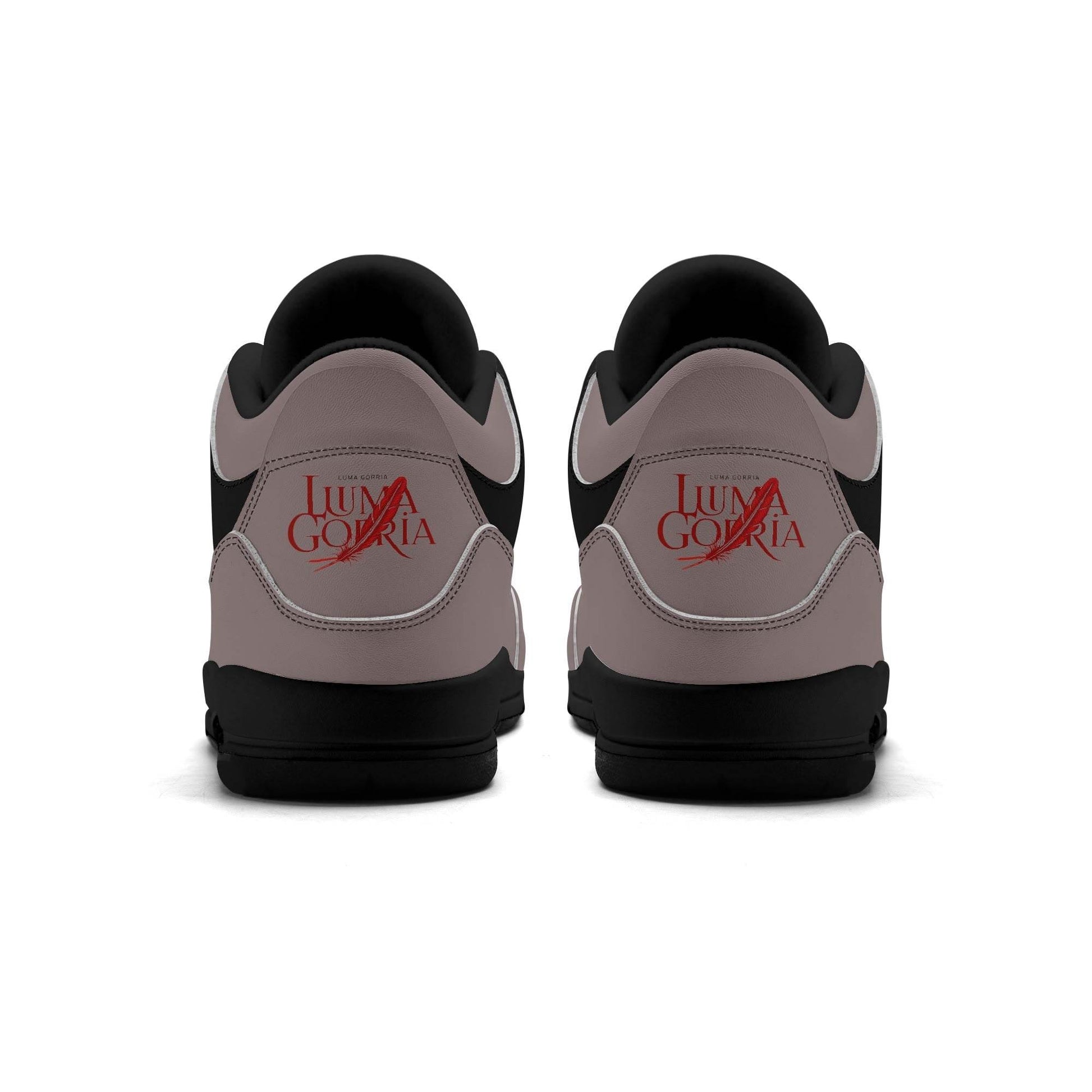 Womens High Top Retro Leather Basketball Sneakers - Luma Gorria vêtement