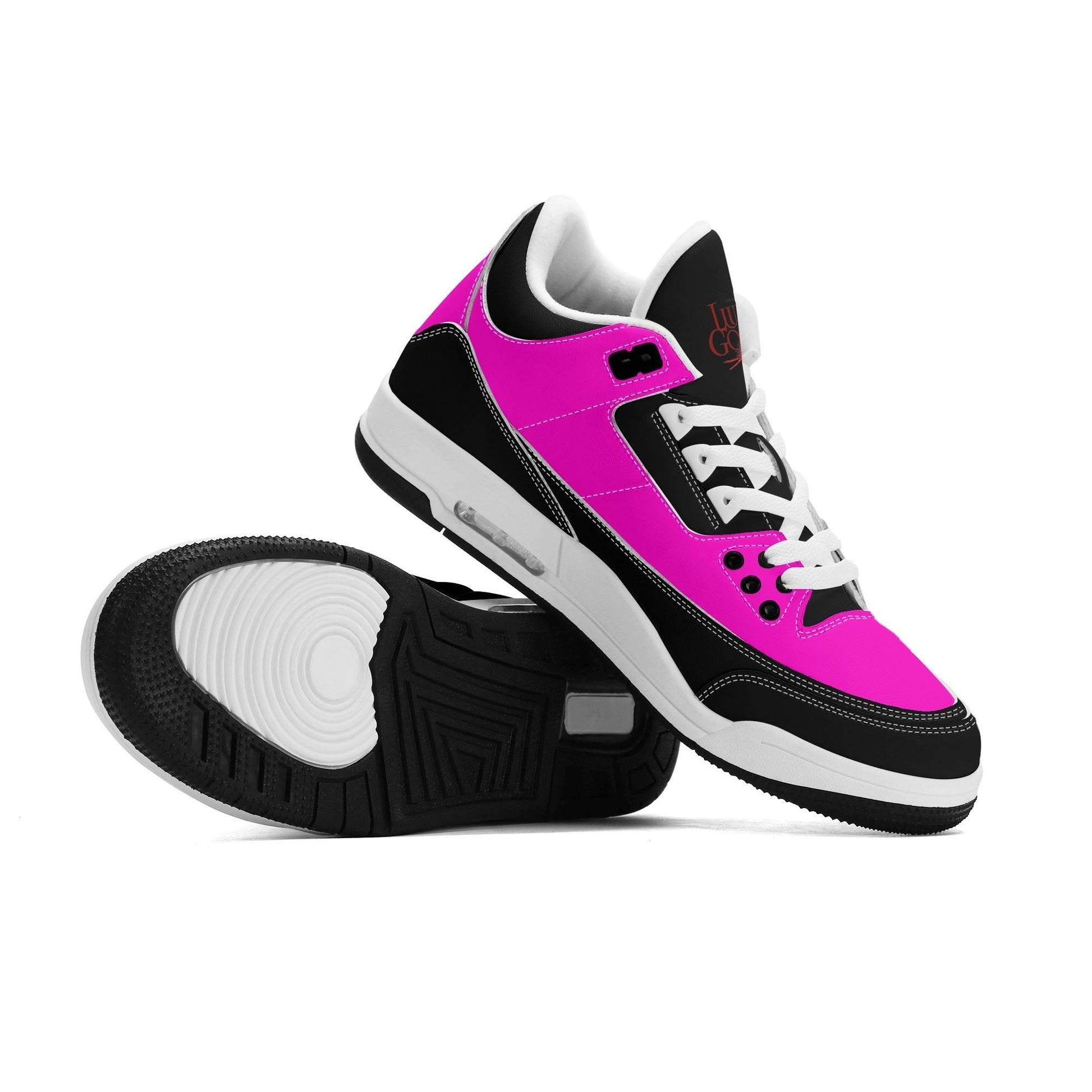 Womens High Top Retro Leather Basketball Sneakers - Luma Gorria vêtement