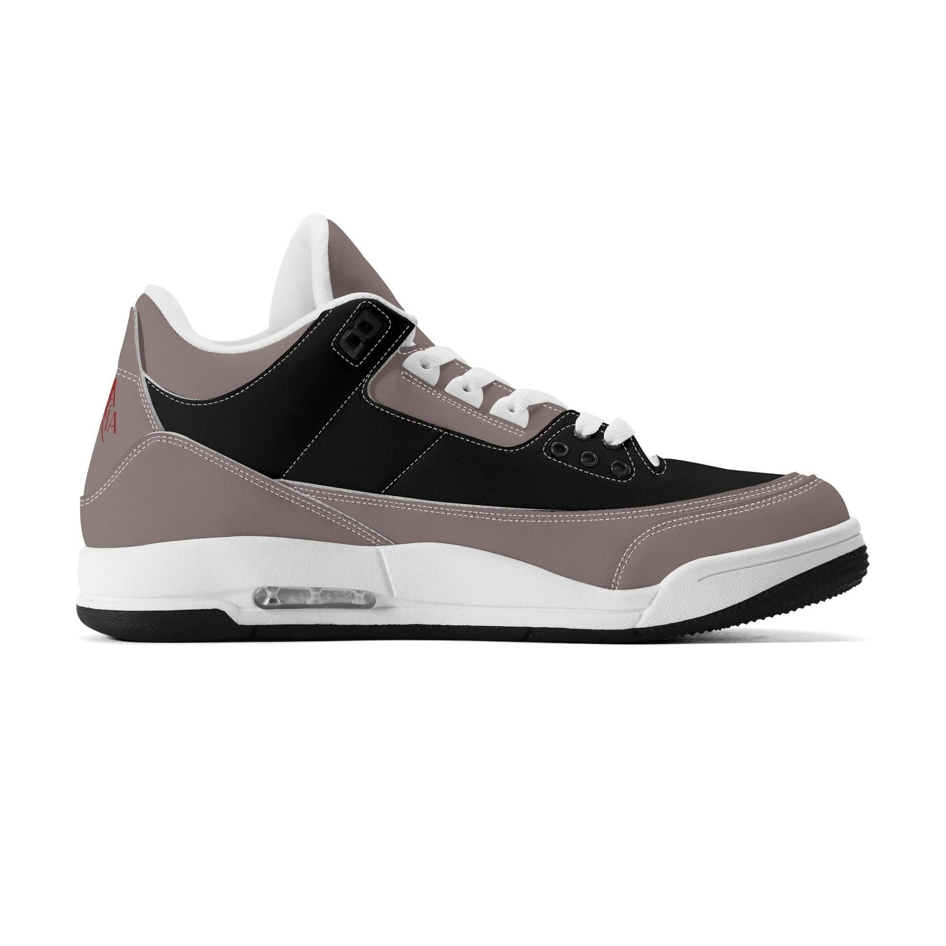 Womens High Top Retro Leather Basketball Sneakers - Luma Gorria vêtement