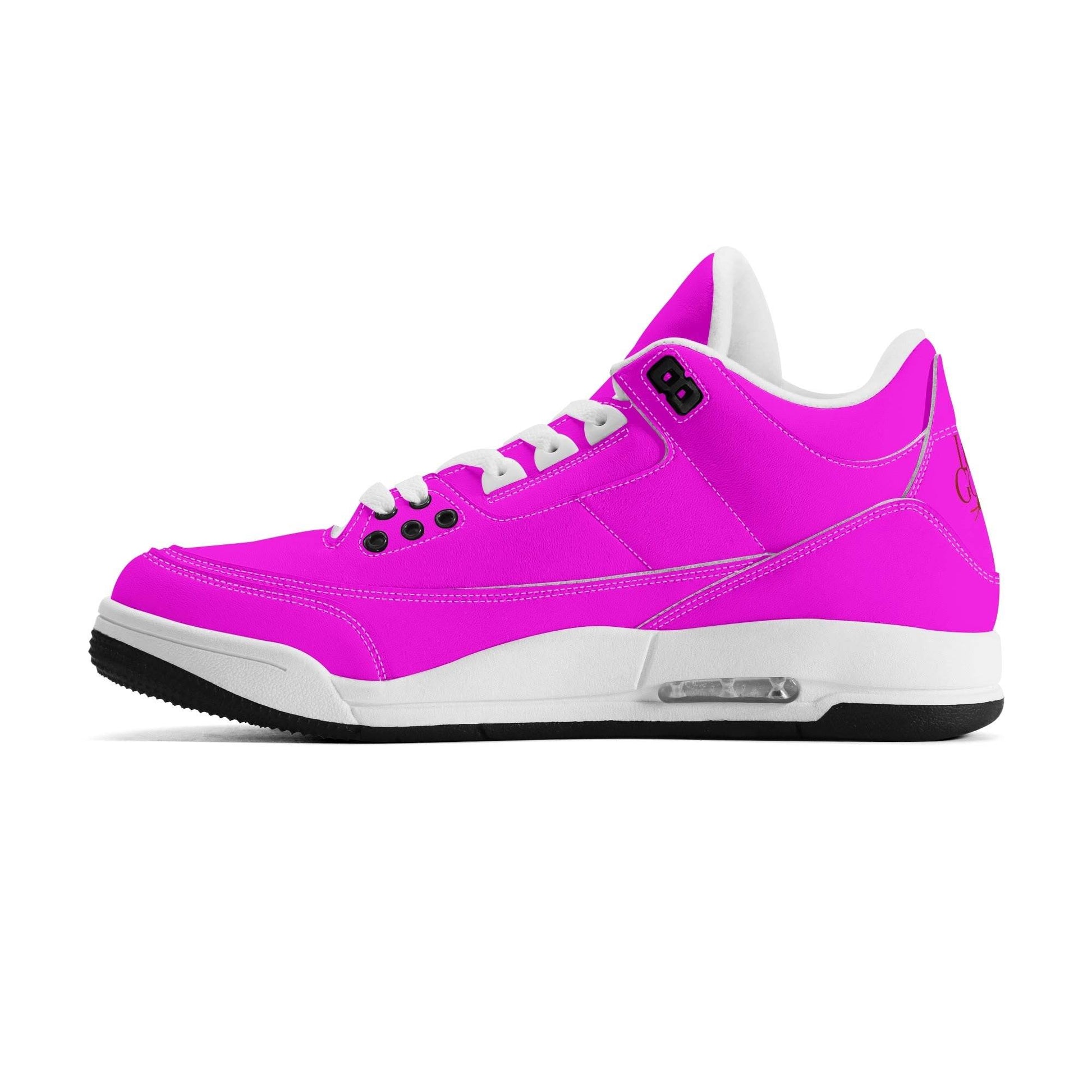 Womens High Top Retro Leather Basketball Sneakers - Luma Gorria vêtement