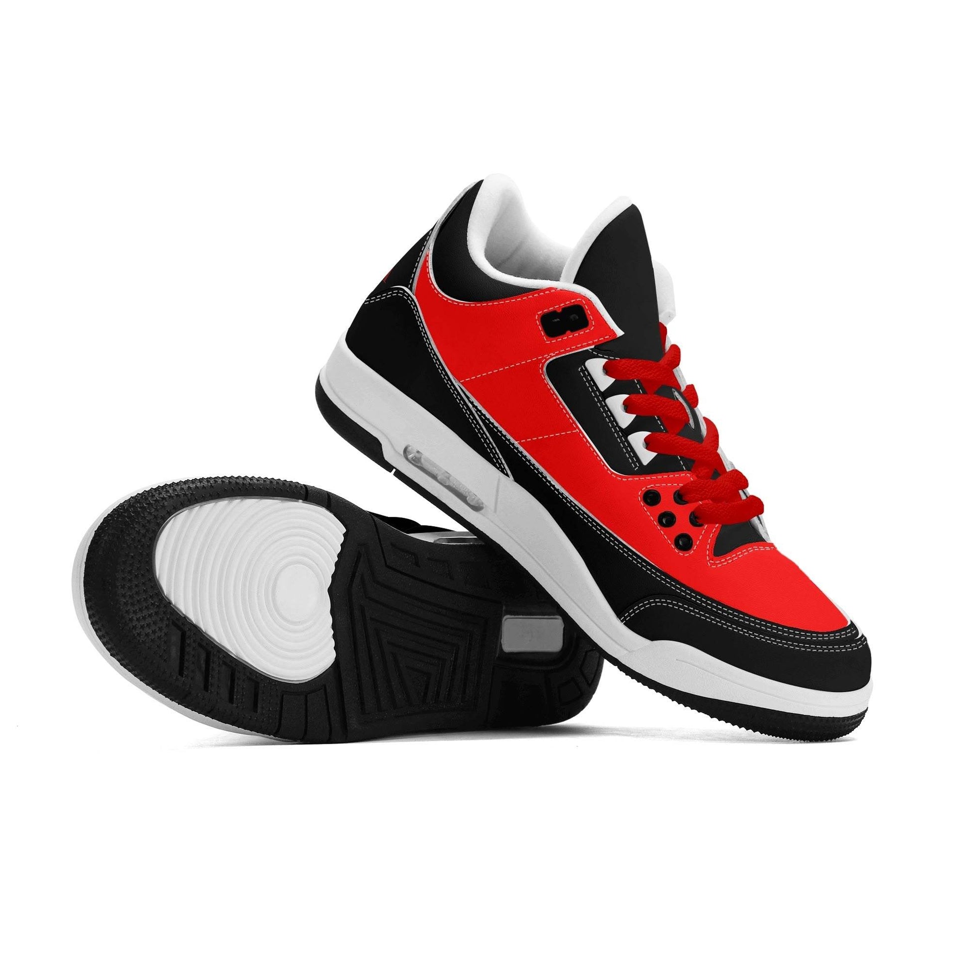 Womens High Top Retro Leather Basketball Sneakers - Luma Gorria vêtement