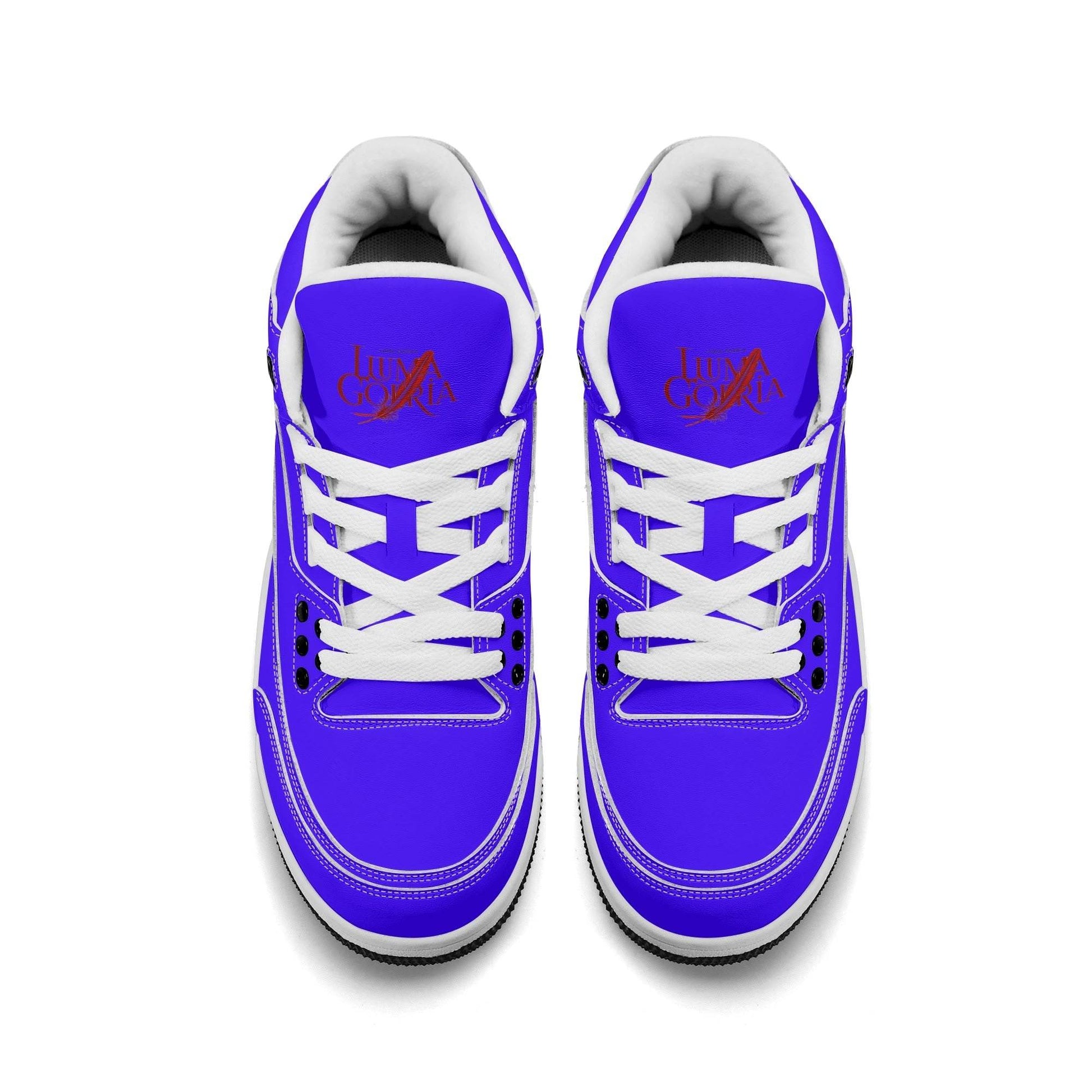 Womens High Top Retro Leather Basketball Sneakers - Luma Gorria vêtement