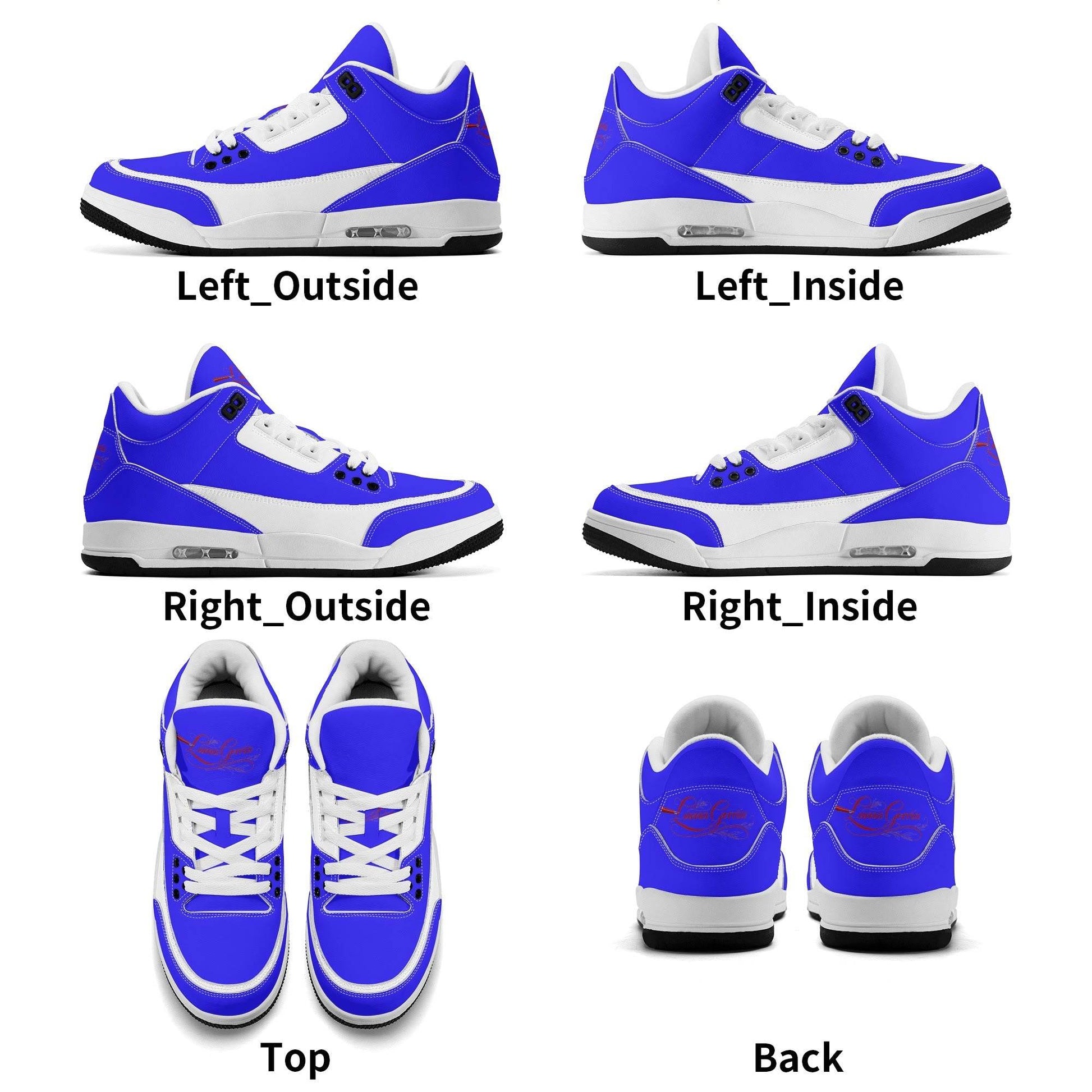 Womens High Top Retro Leather Basketball Sneakers - Luma Gorria vêtement