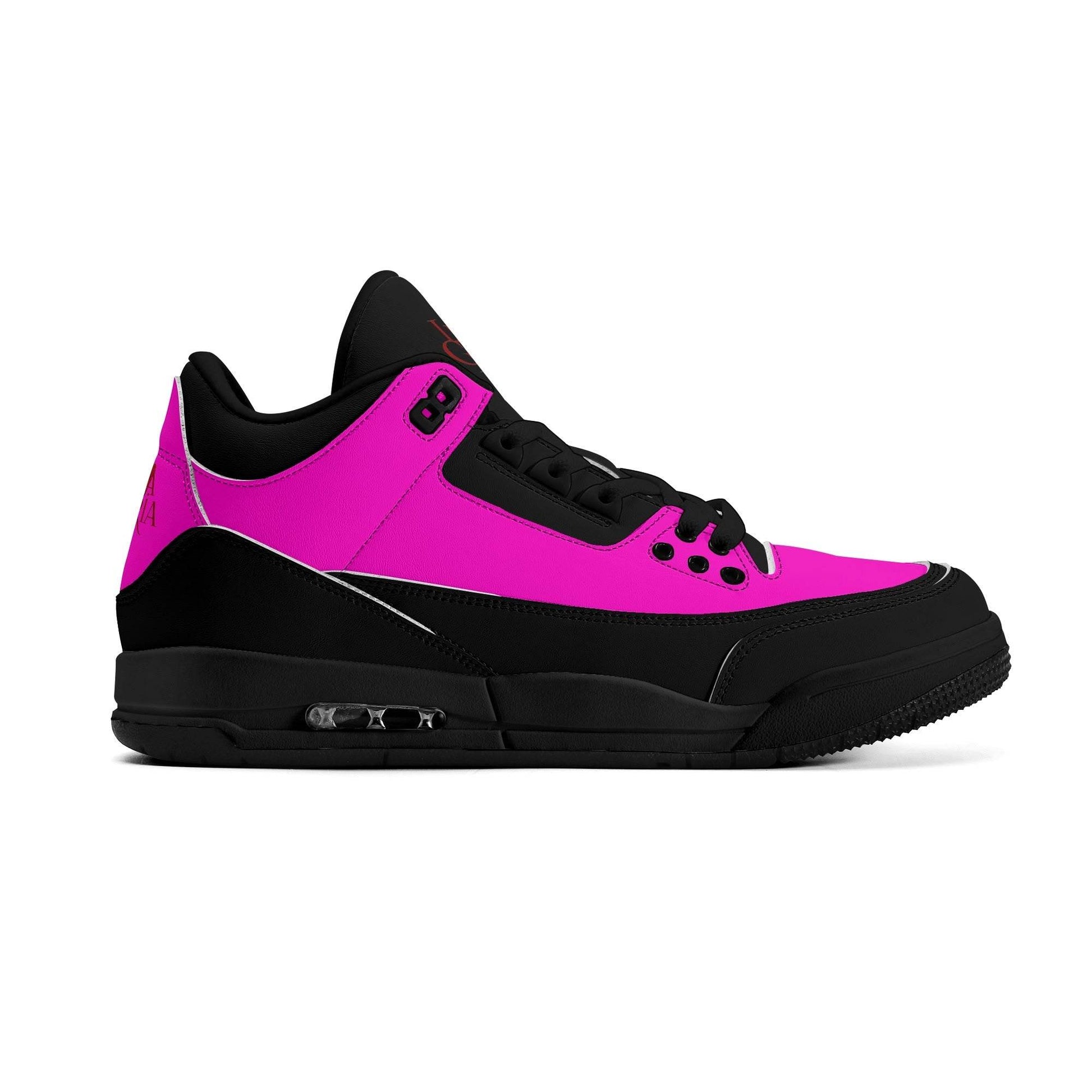Womens High Top Retro Leather Basketball Sneakers - Luma Gorria vêtement