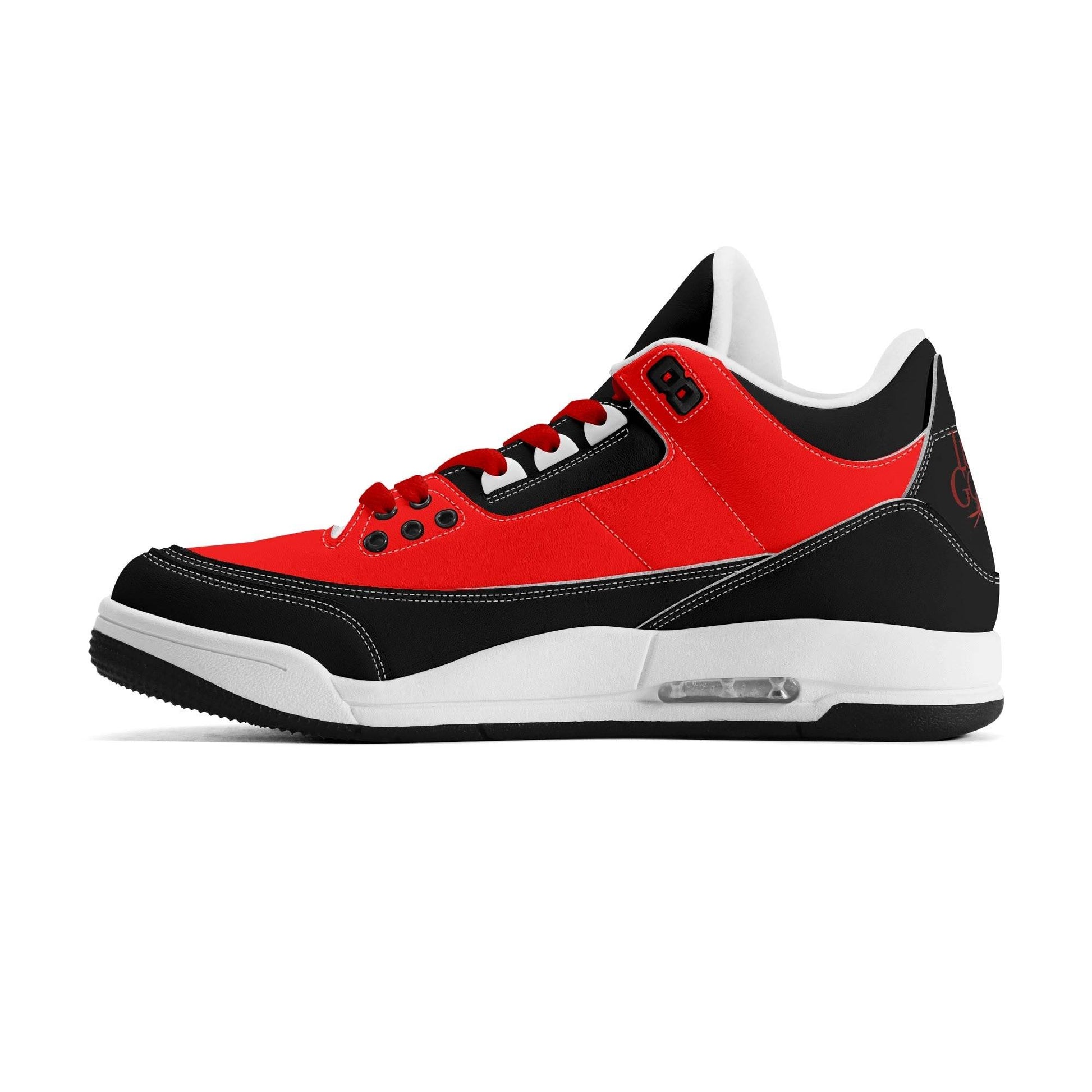 Womens High Top Retro Leather Basketball Sneakers - Luma Gorria vêtement