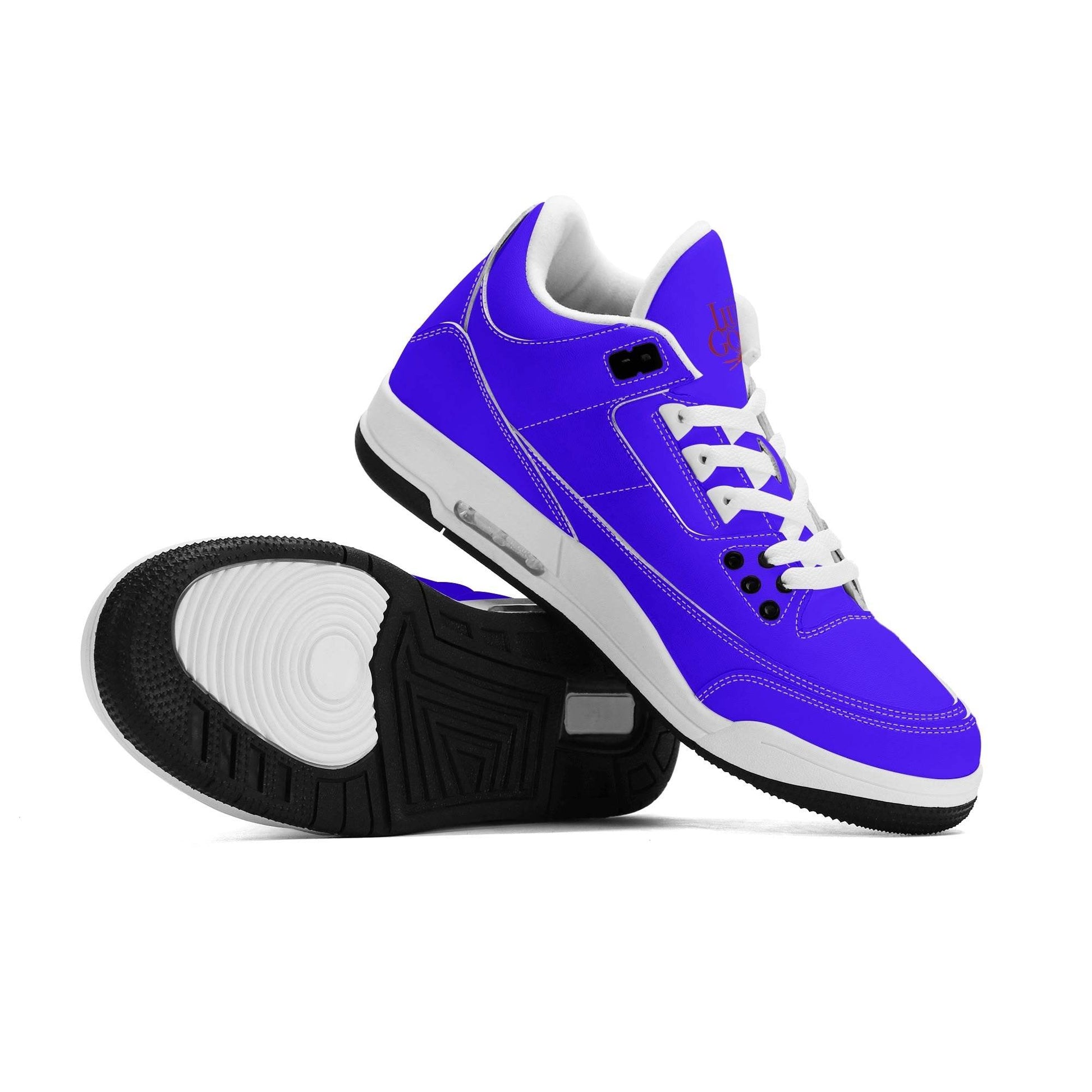 Womens High Top Retro Leather Basketball Sneakers - Luma Gorria vêtement