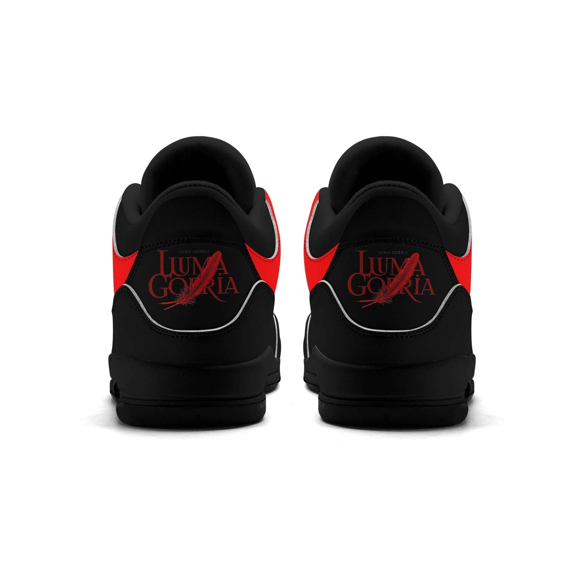 Womens High Top Retro Leather Basketball Sneakers - Luma Gorria vêtement