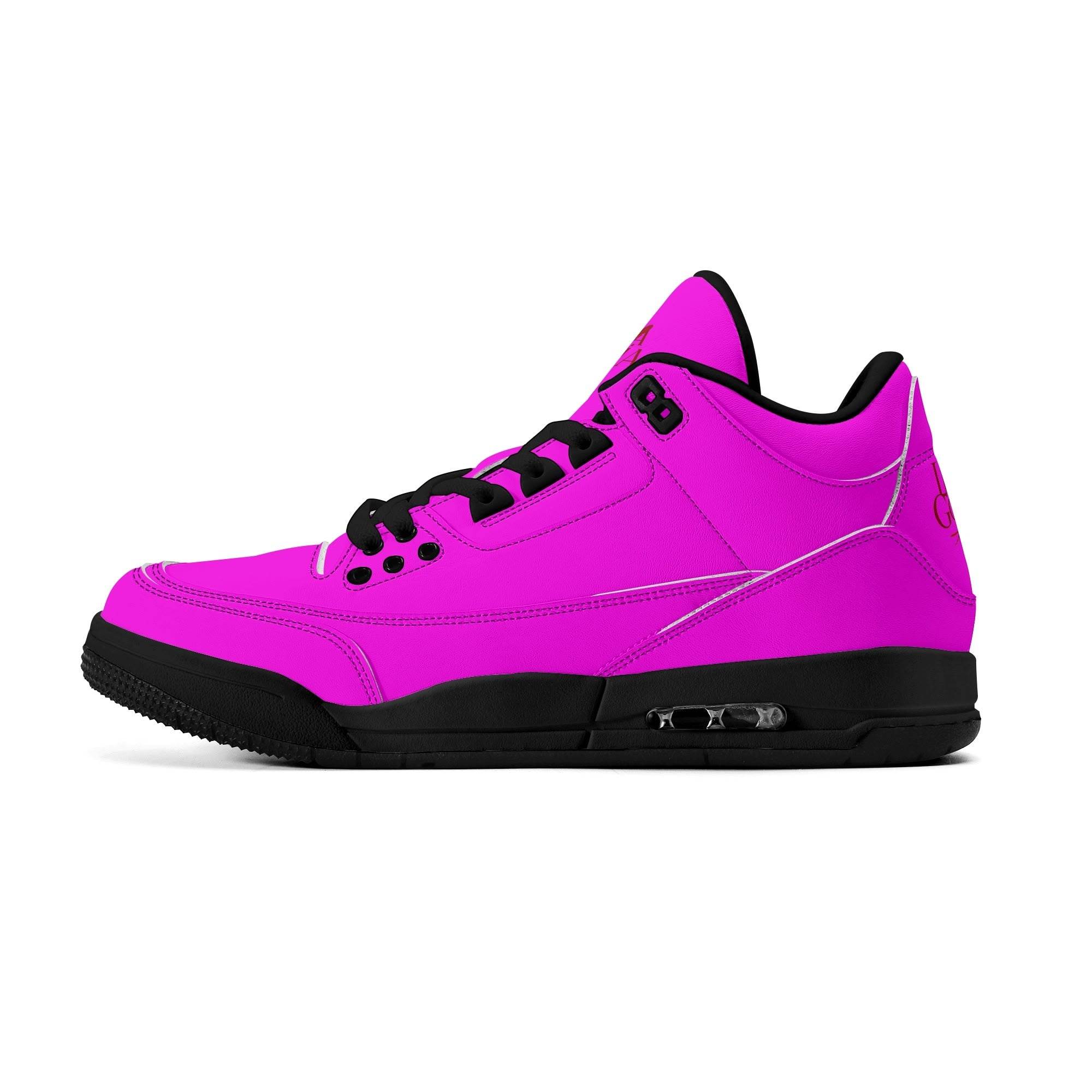 Womens High Top Retro Leather Basketball Sneakers - Luma Gorria vêtement
