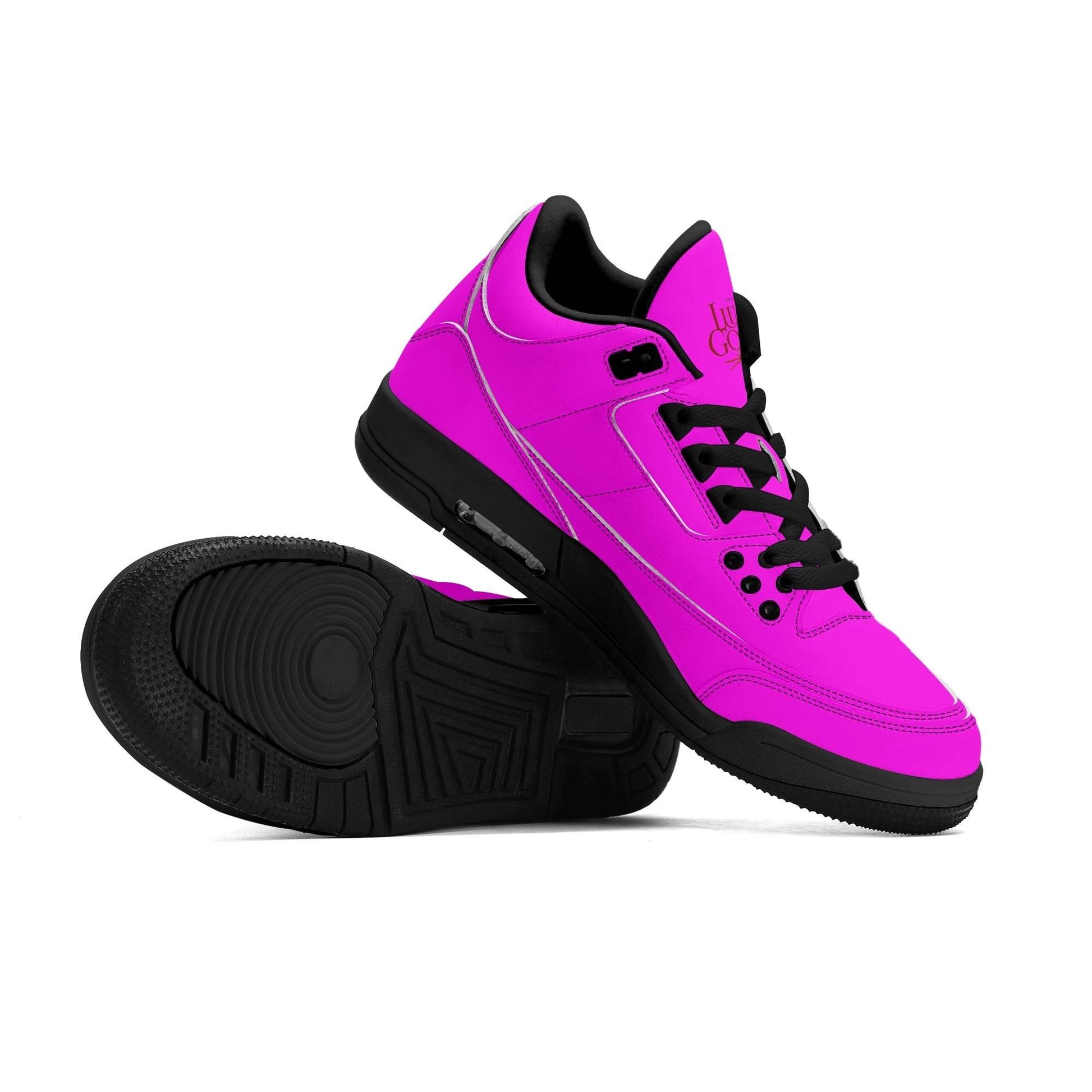Womens High Top Retro Leather Basketball Sneakers - Luma Gorria vêtement