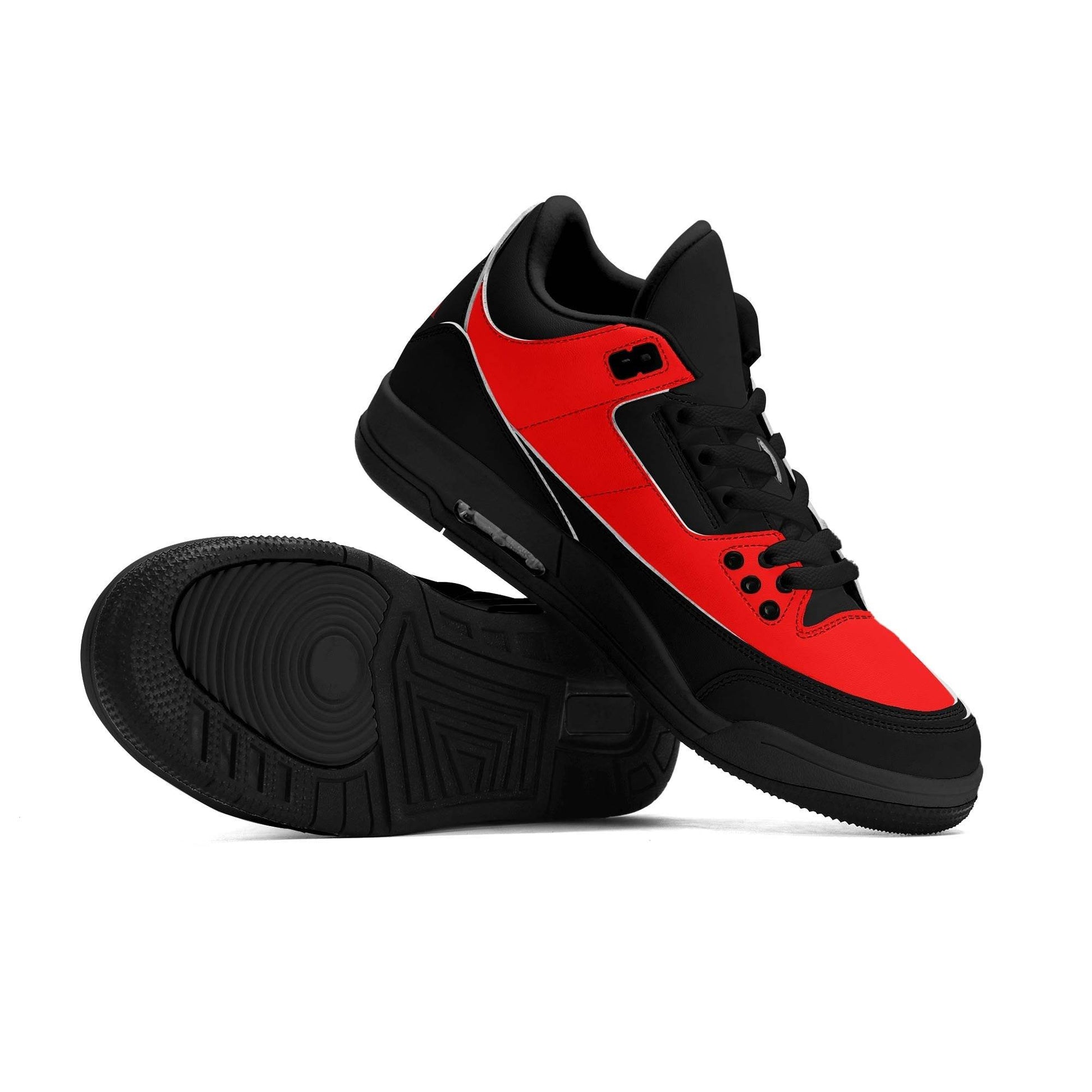 Womens High Top Retro Leather Basketball Sneakers - Luma Gorria vêtement