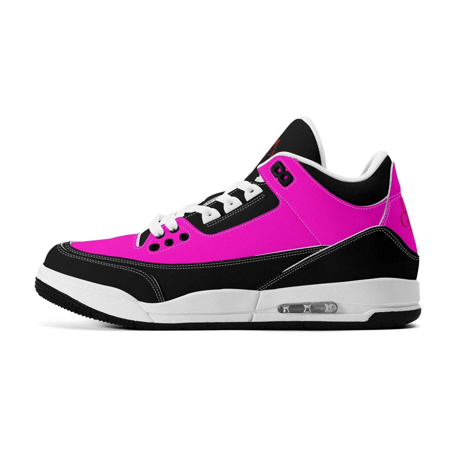 Womens High Top Retro Leather Basketball Sneakers - Luma Gorria vêtement