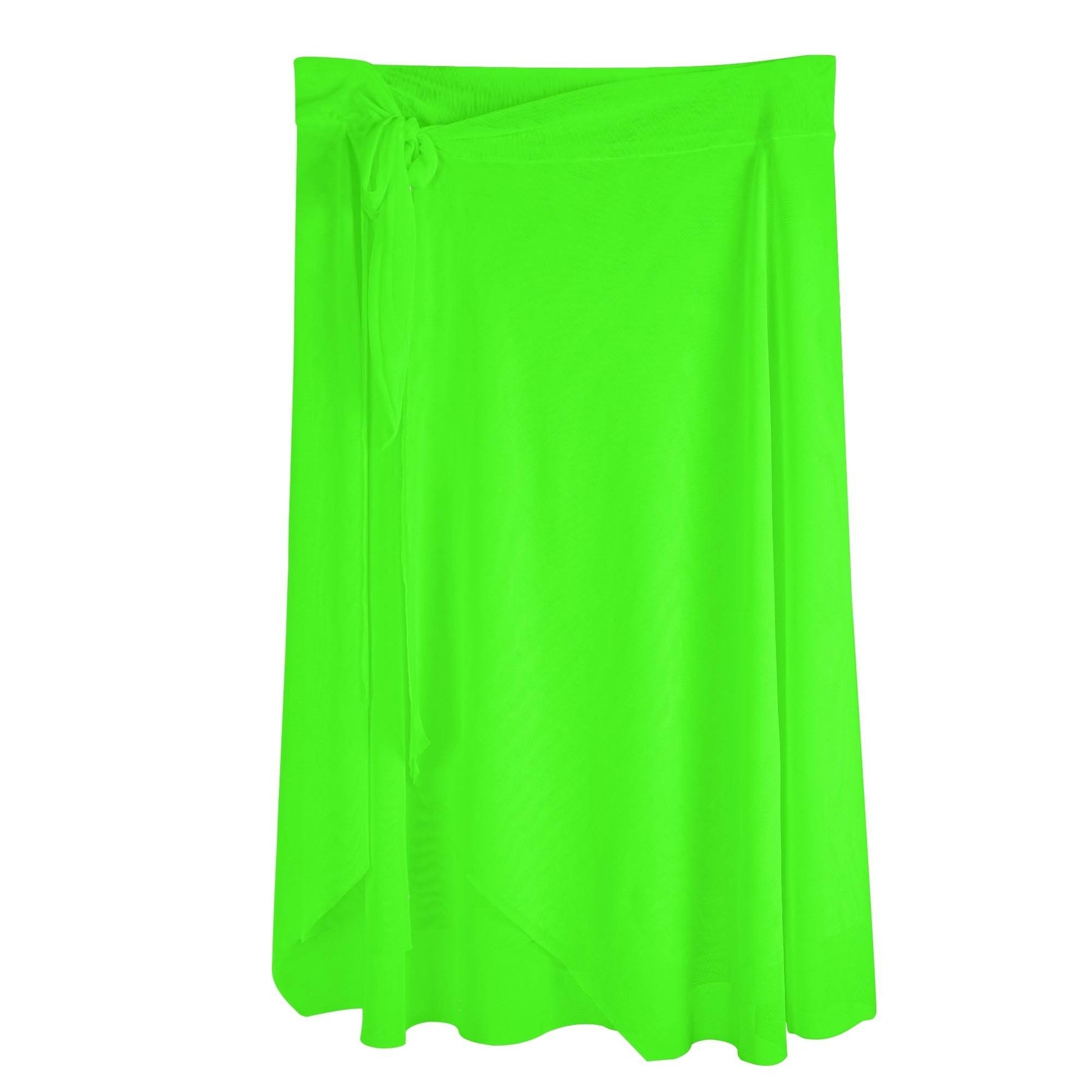 Womens Swimsuit Cover Up Ruffle Tie Side Beach Sarong Wrap Maxi Skirt - Luma Gorria vêtement