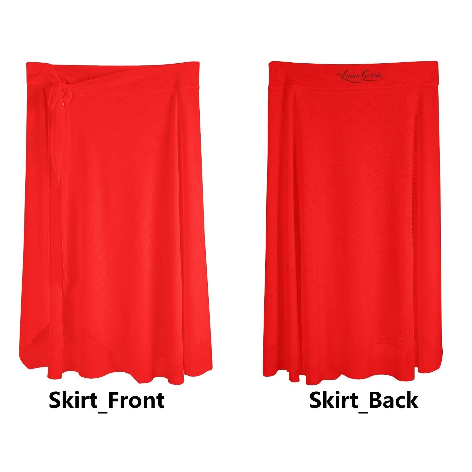 Womens Swimsuit Cover Up Ruffle Tie Side Beach Sarong Wrap Maxi Skirt - Luma Gorria vêtement