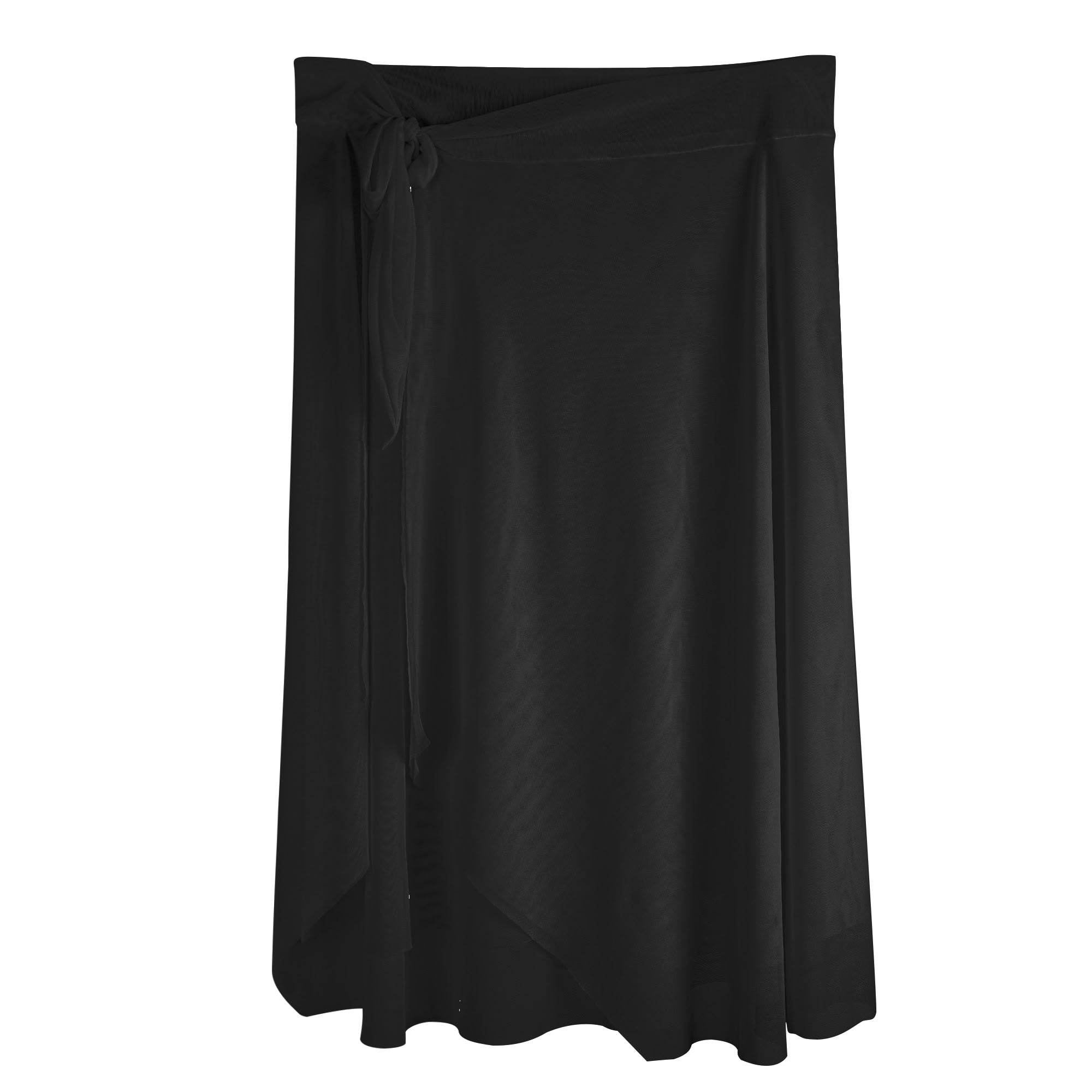 Womens Swimsuit Cover Up Ruffle Tie Side Beach Sarong Wrap Maxi Skirt - Luma Gorria vêtement