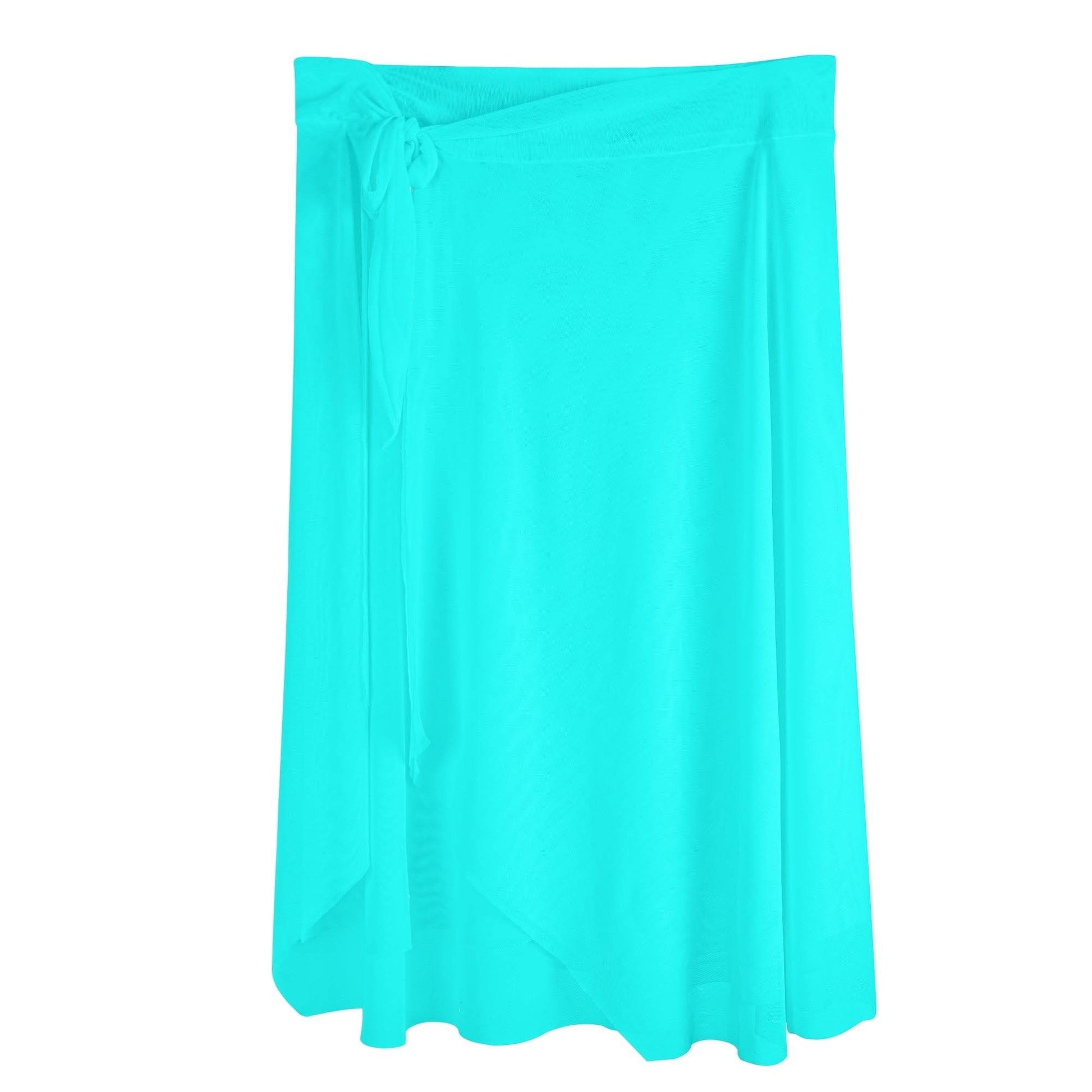 Womens Swimsuit Cover Up Ruffle Tie Side Beach Sarong Wrap Maxi Skirt - Luma Gorria vêtement