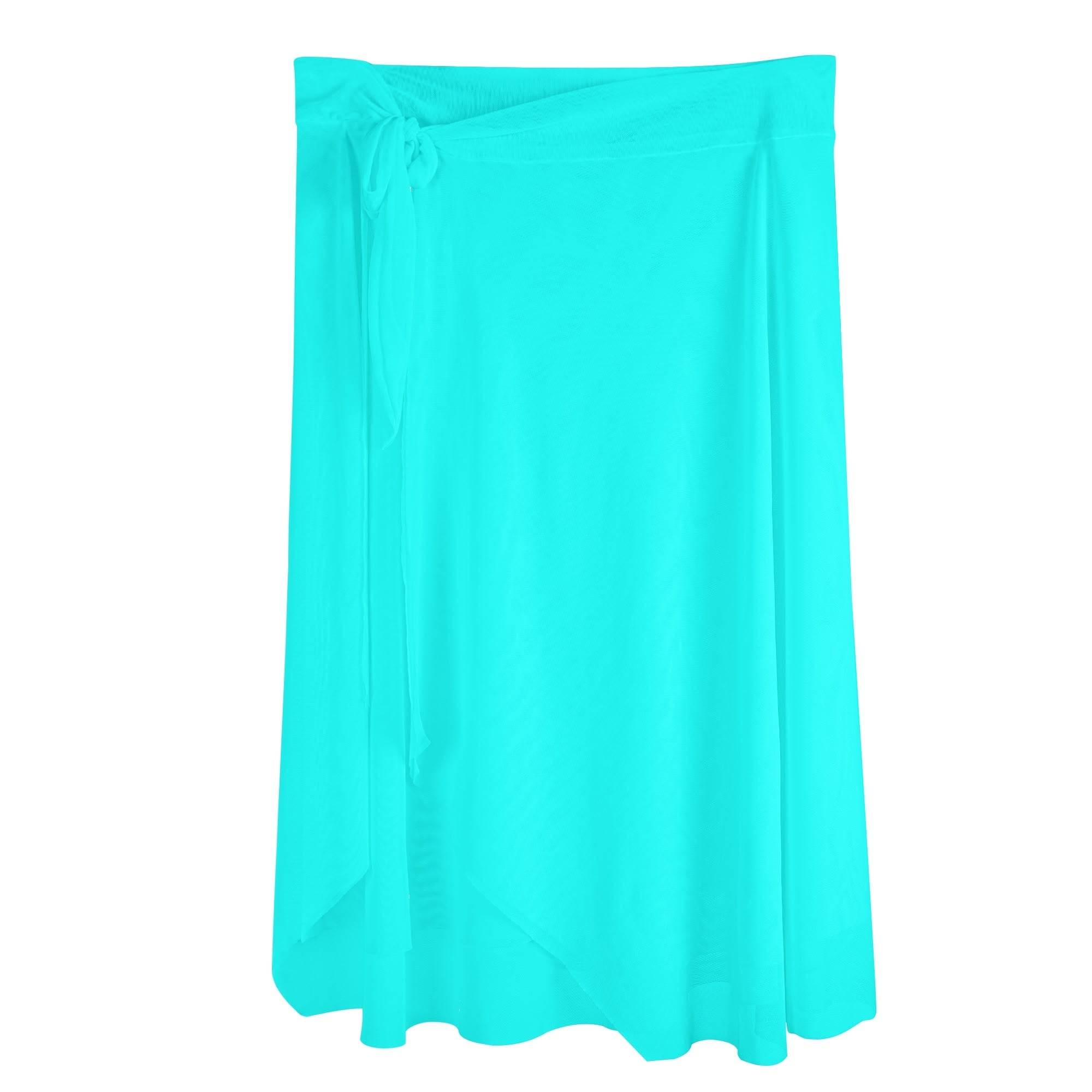 Womens Swimsuit Cover Up Ruffle Tie Side Beach Sarong Wrap Maxi Skirt - Luma Gorria vêtement